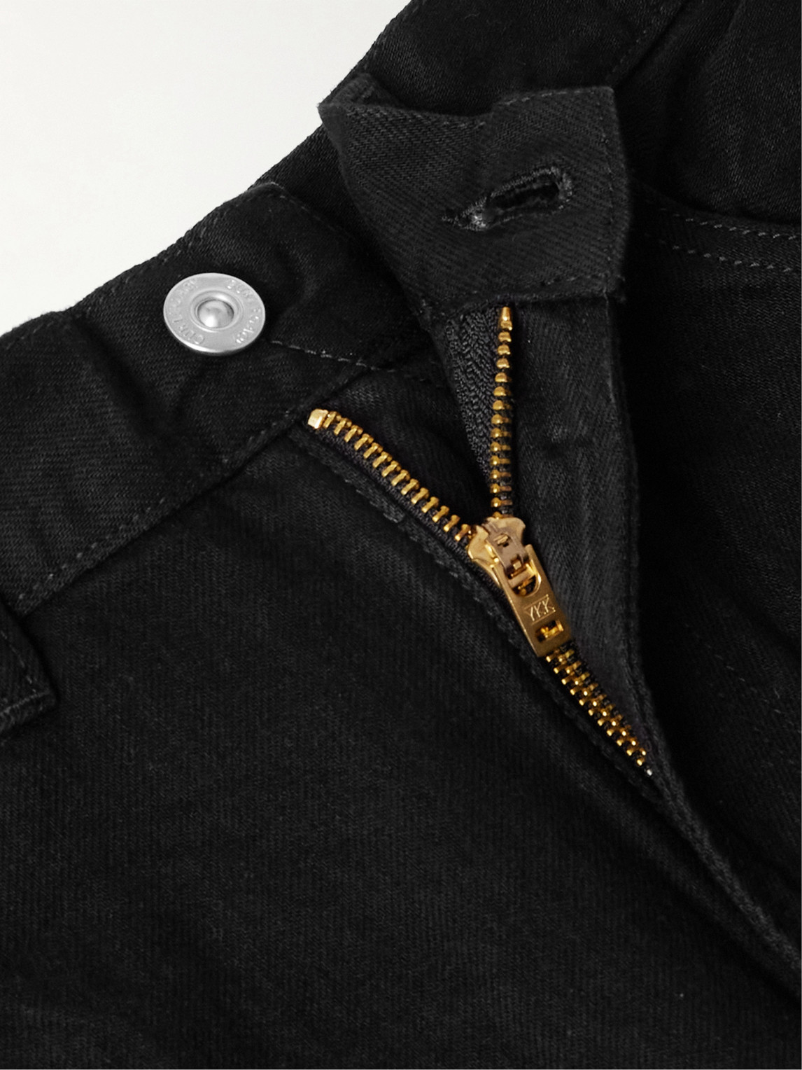 Shop Our Legacy Third Cut Straight-leg Selvedge Jeans In Black