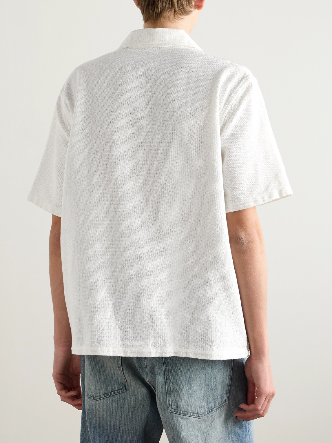 Our Legacy Camp-collar Cotton Shirt In White