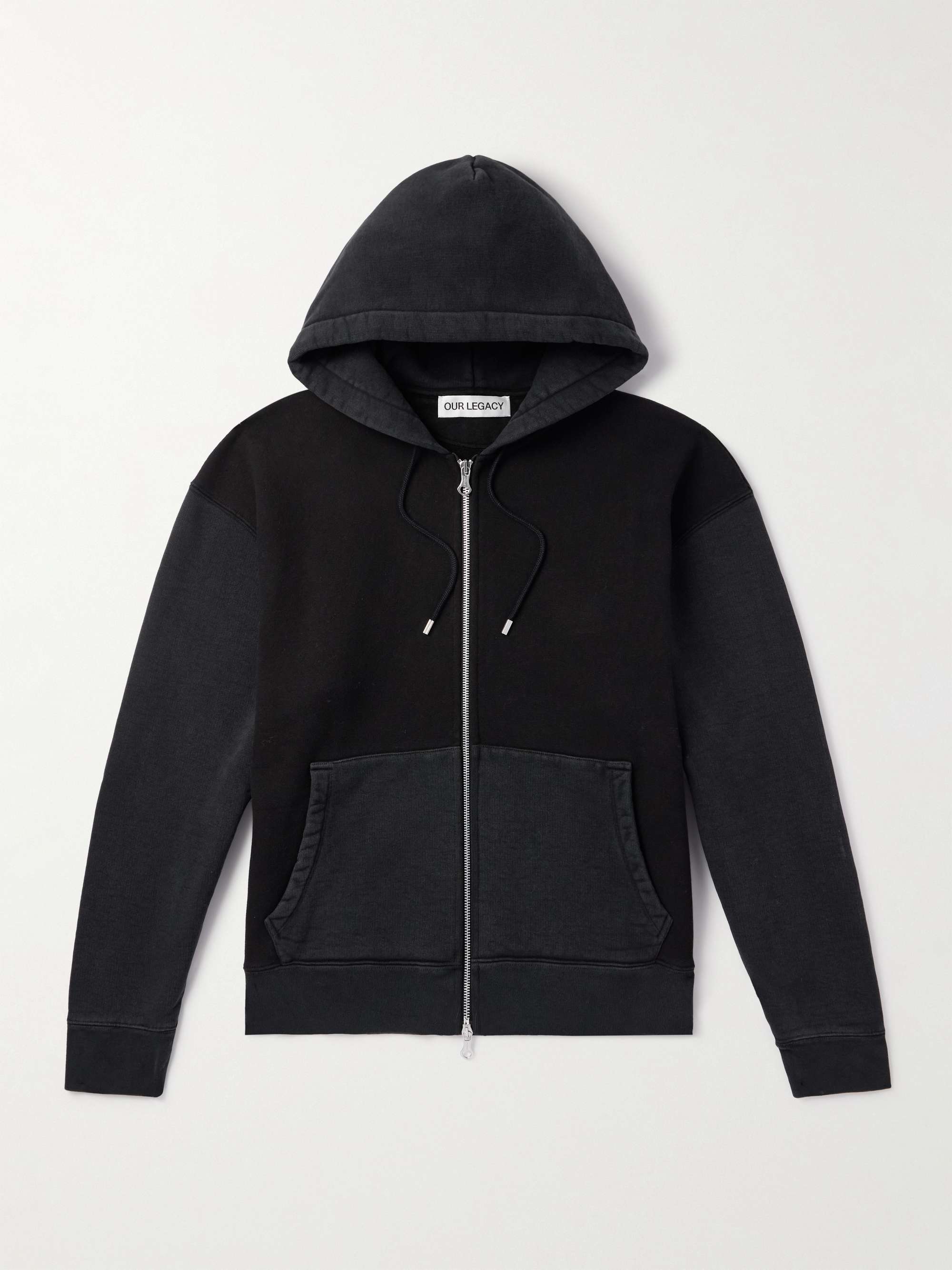 OUR LEGACY Rascal Slim-Fit Cotton-Jersey Zip-Up Hoodie for