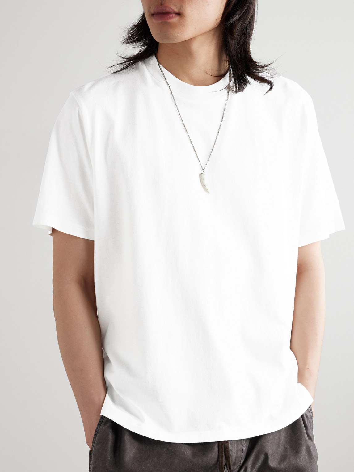 Our Legacy Box Logo-embroidered Cotton-jersey T-shirt