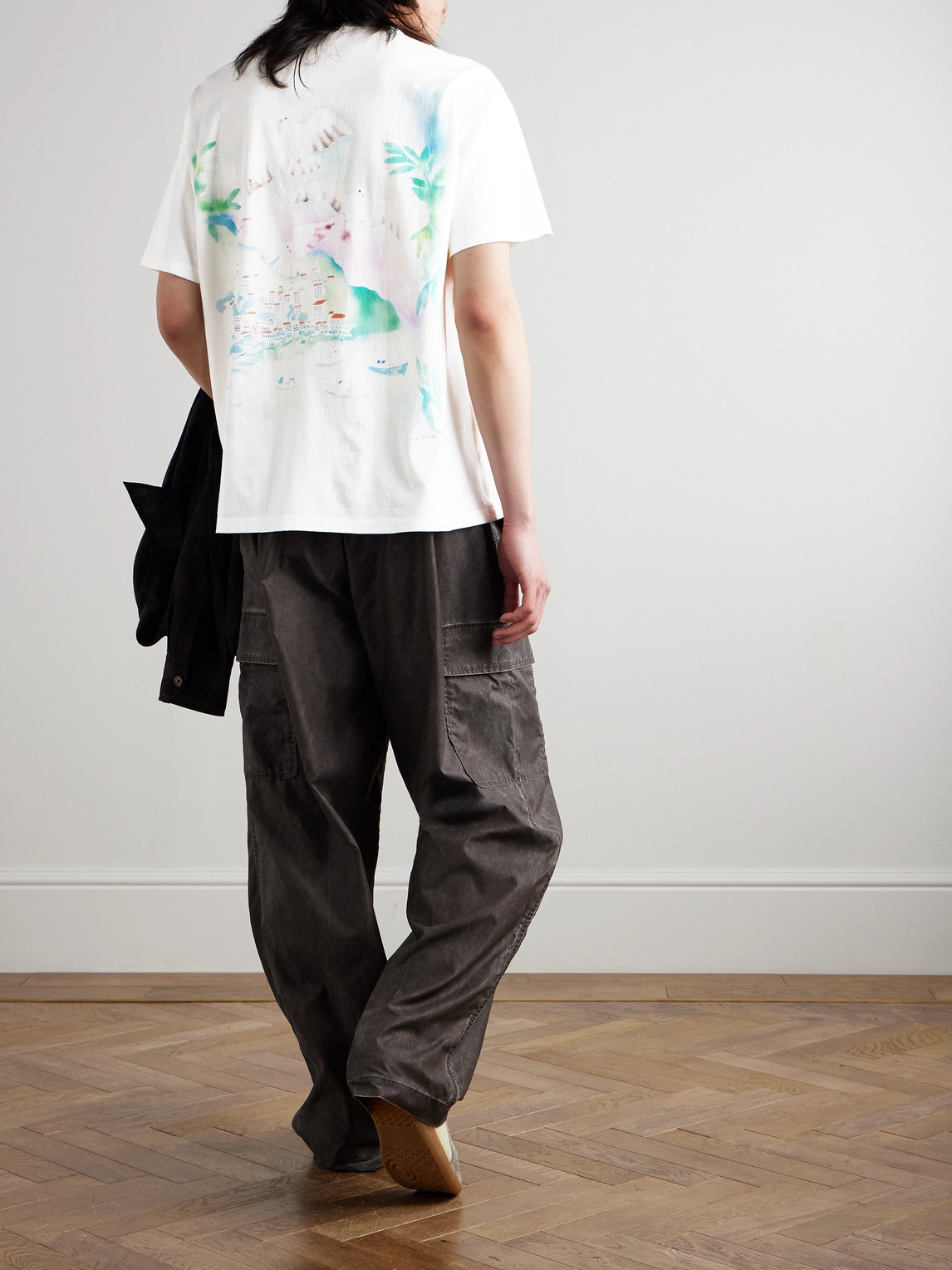 Our Legacy Box Logo-embroidered Cotton-jersey T-shirt