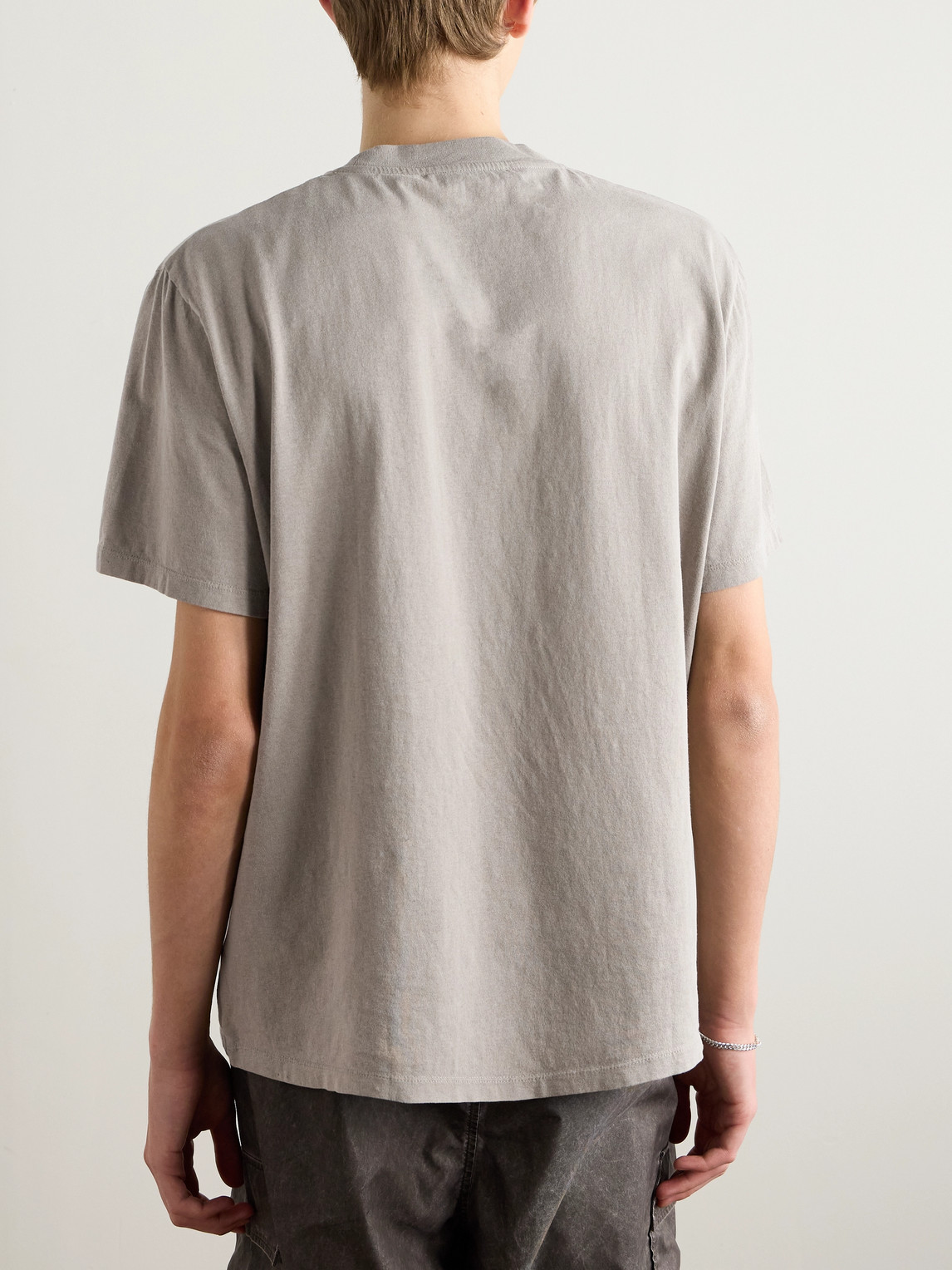Our Legacy Plain Crew Neck T-shirt In Gray