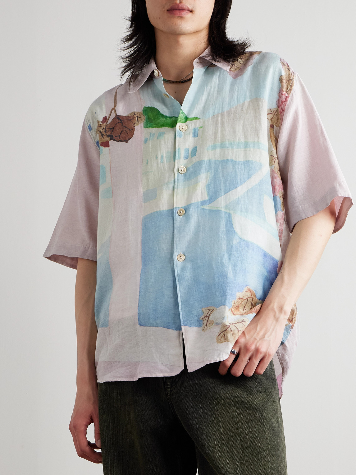 Our Legacy Printed Short Sleeve Lightweight Fabric Shirt
