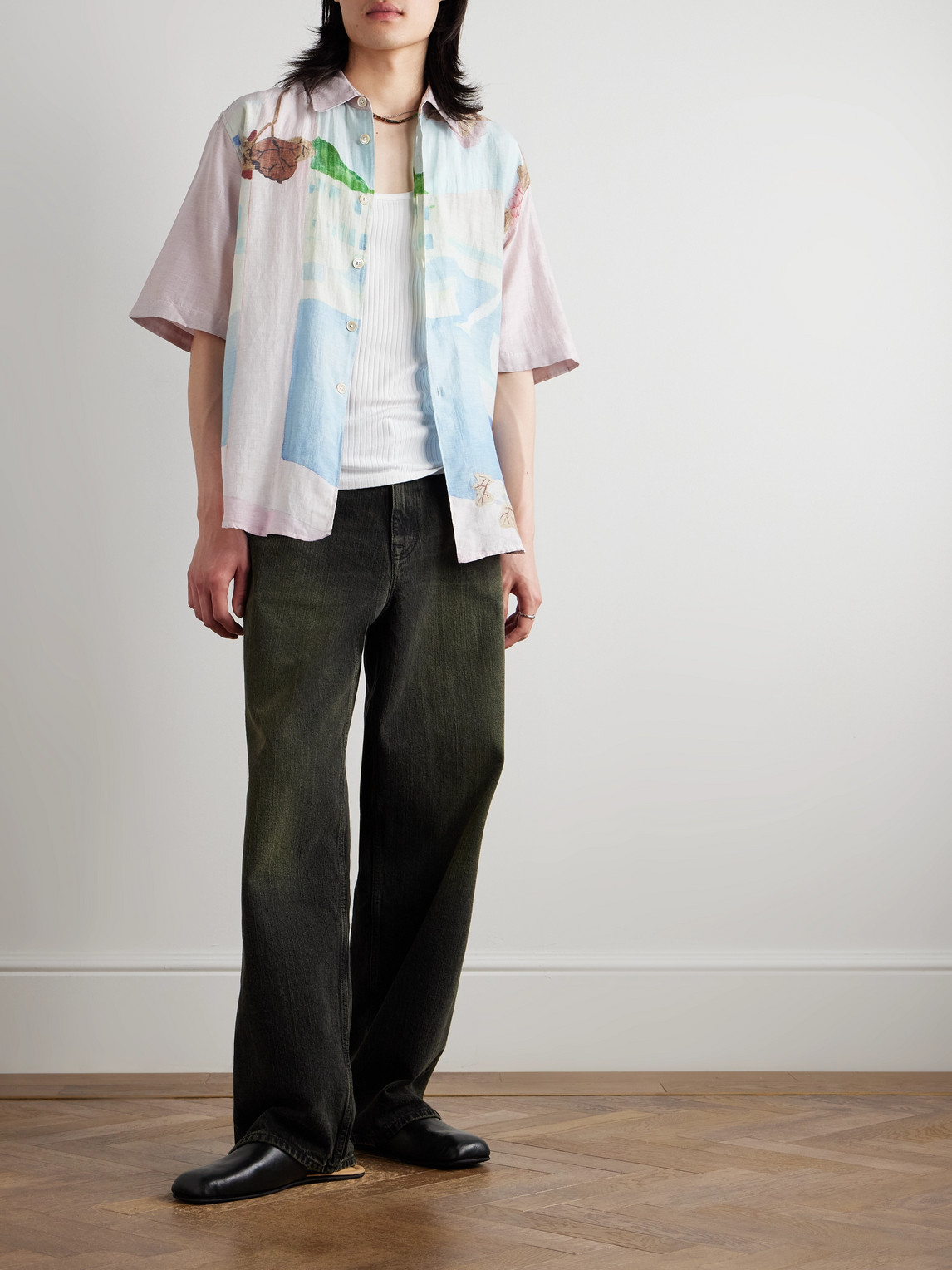 Our Legacy Printed Short Sleeve Lightweight Fabric Shirt