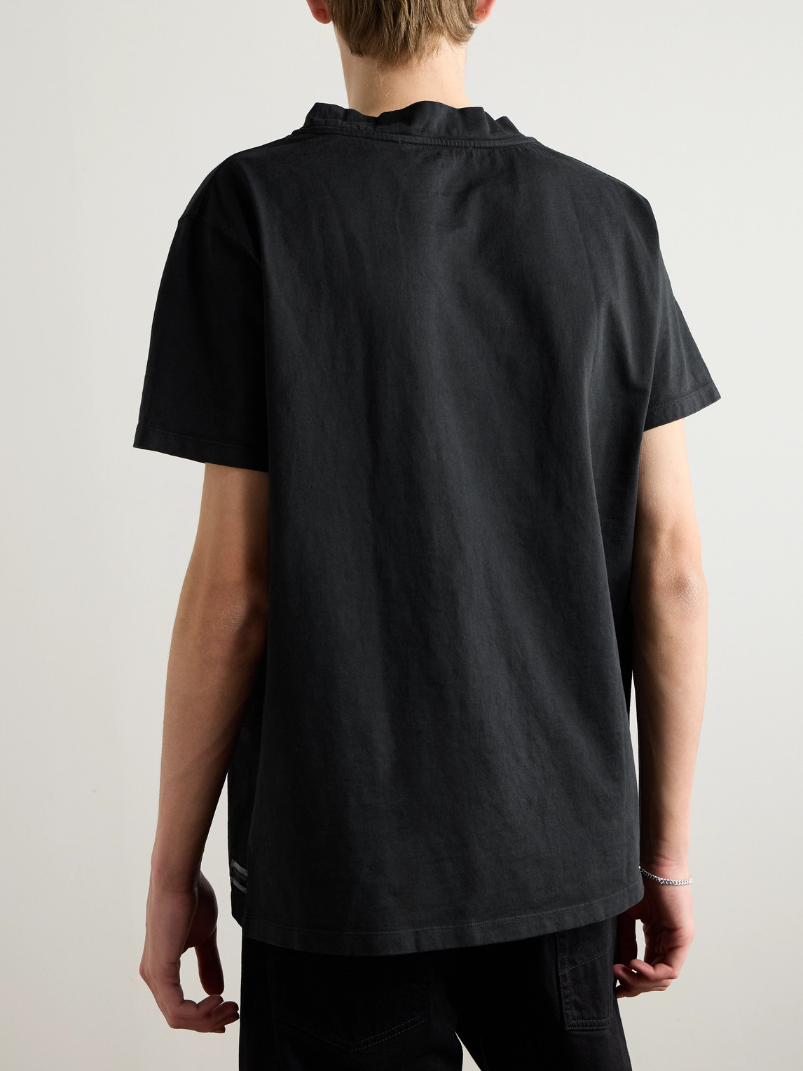 Our Legacy Crew Neck Cotton T-shirt In Black