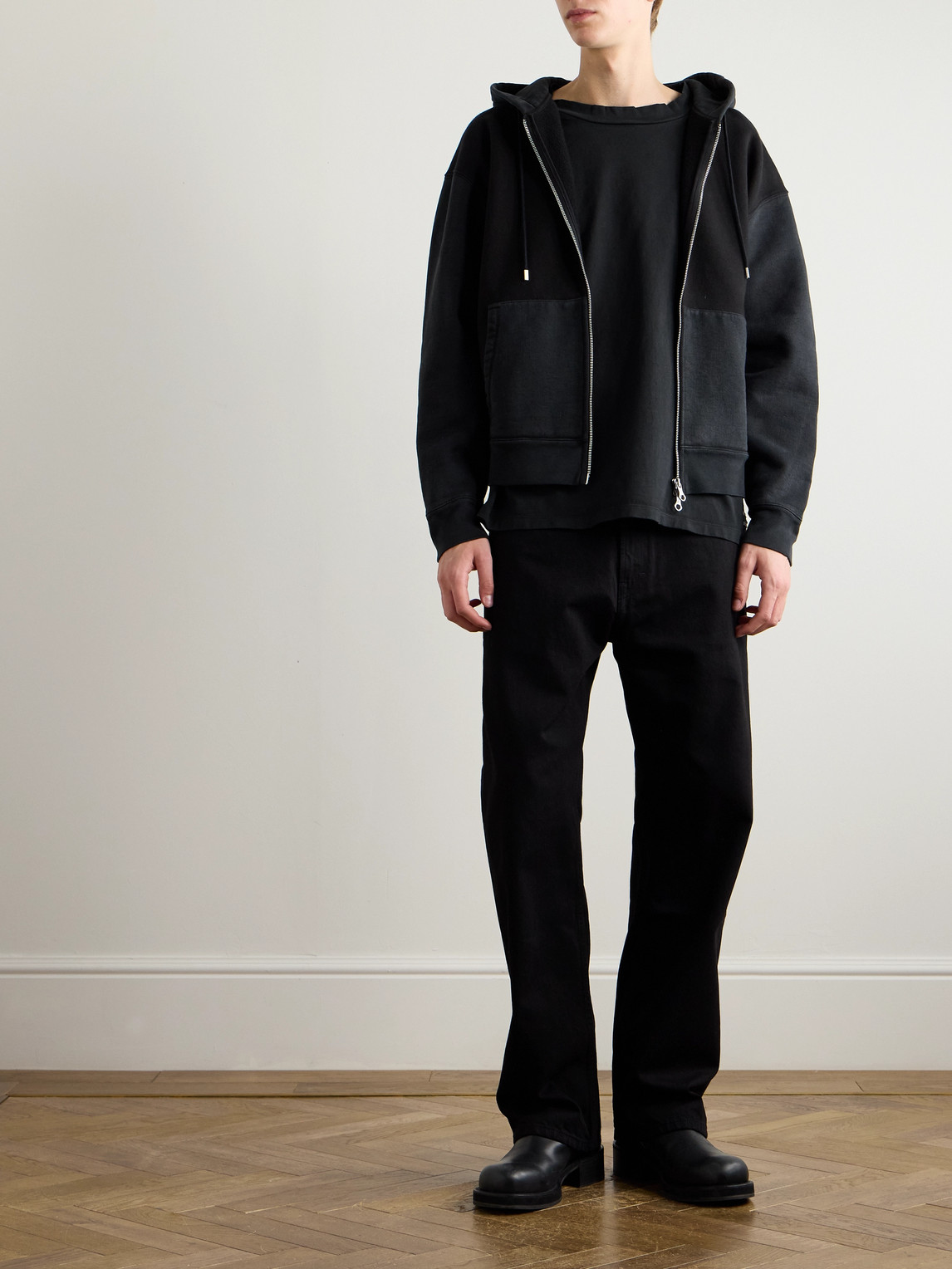 Our Legacy Crew Neck Cotton T-shirt In Black