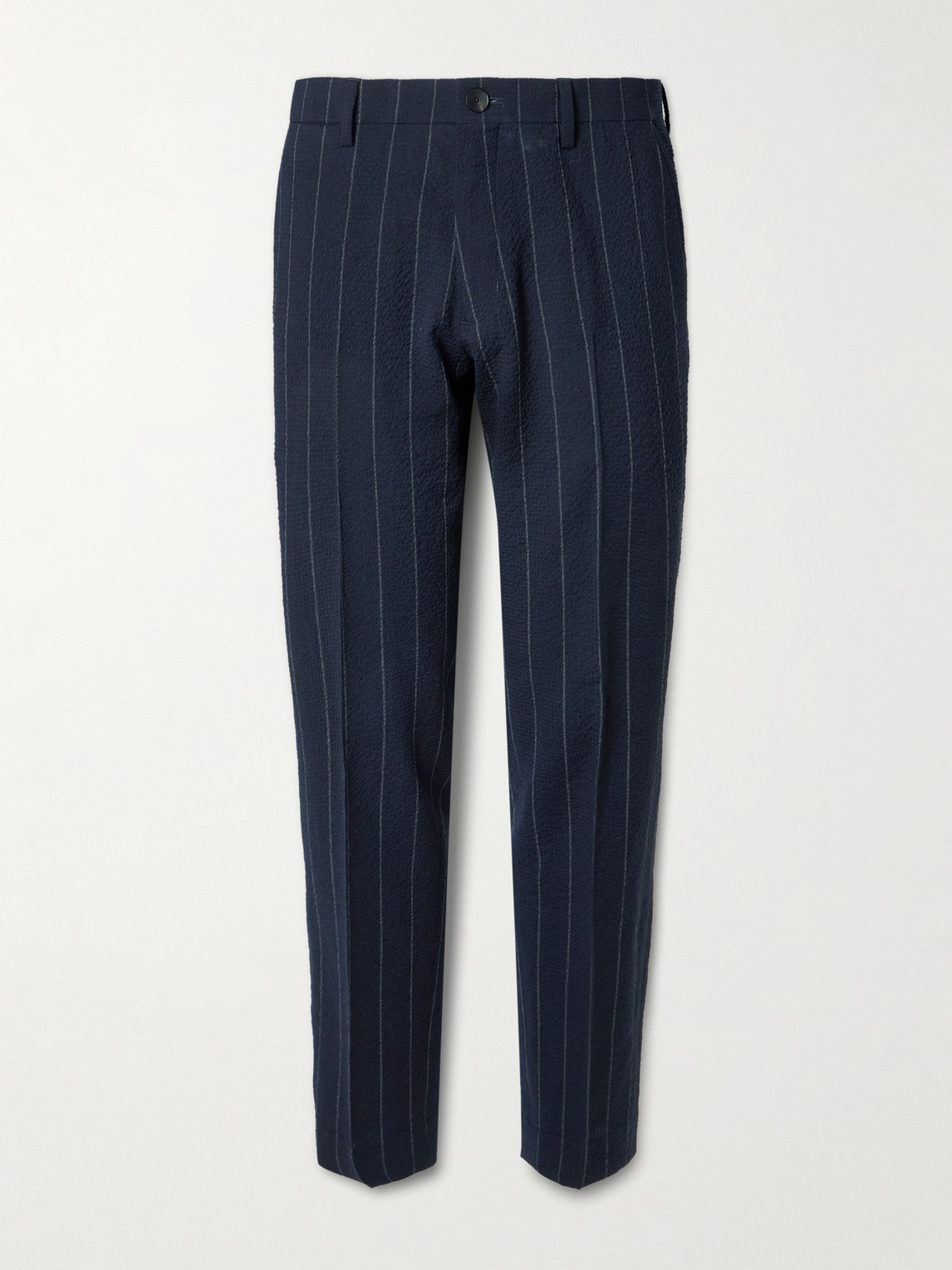 MR P. Philip Tapered Pinstriped Wool-Blend Seersucker Suit Trousers - Men