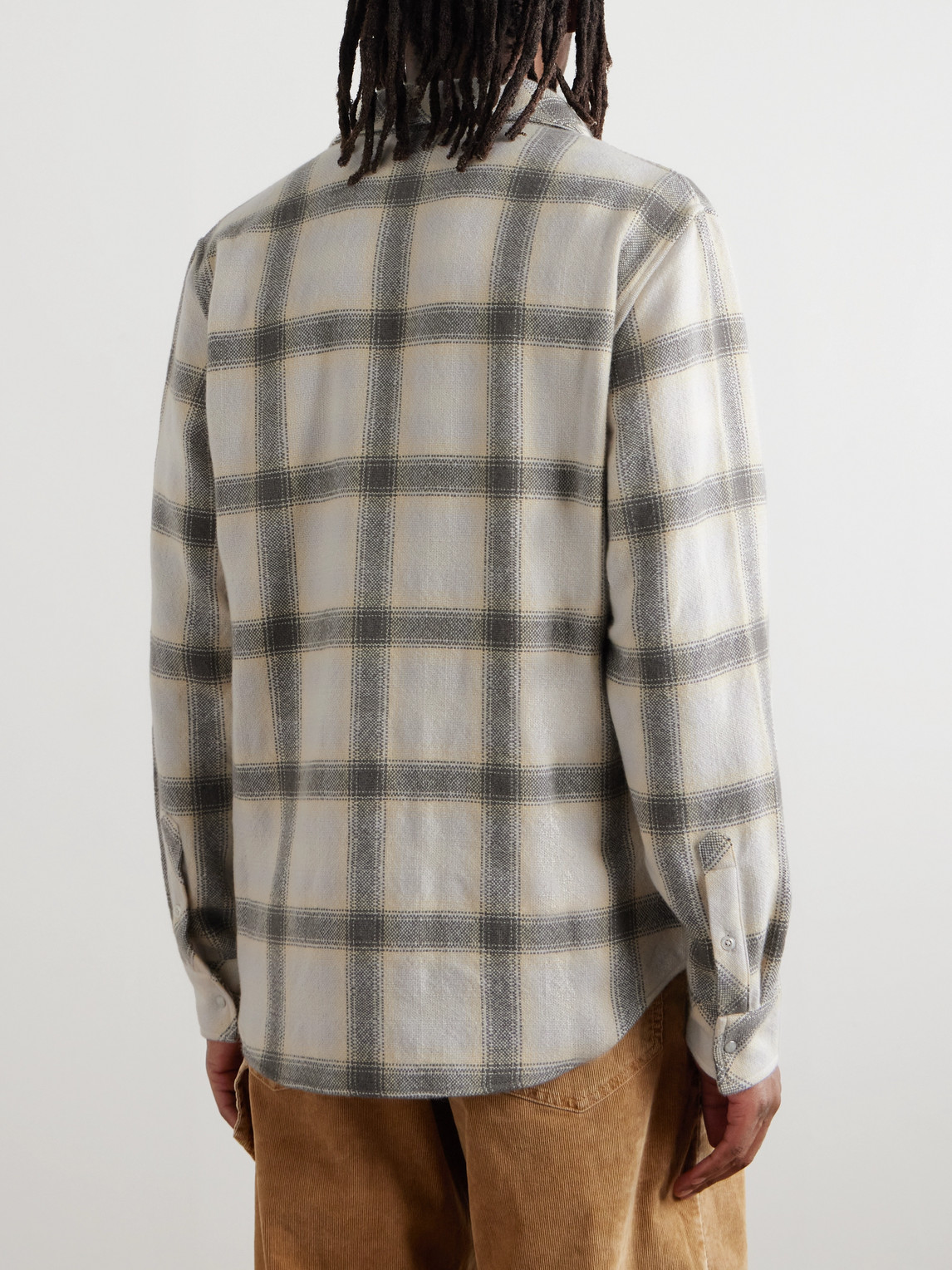  God's True Cashmere - Moon Checked Cashmere Shirt - Men - Neutrals - Xs 