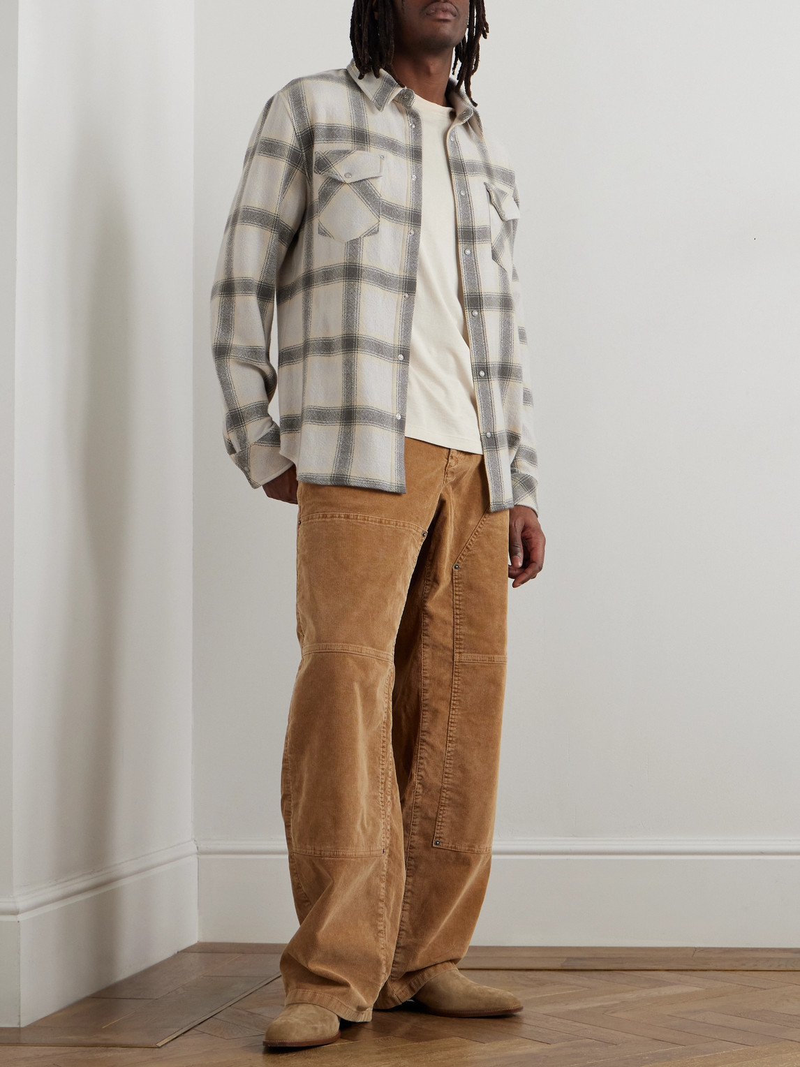 Moon Checked Cashmere Shirt — 2