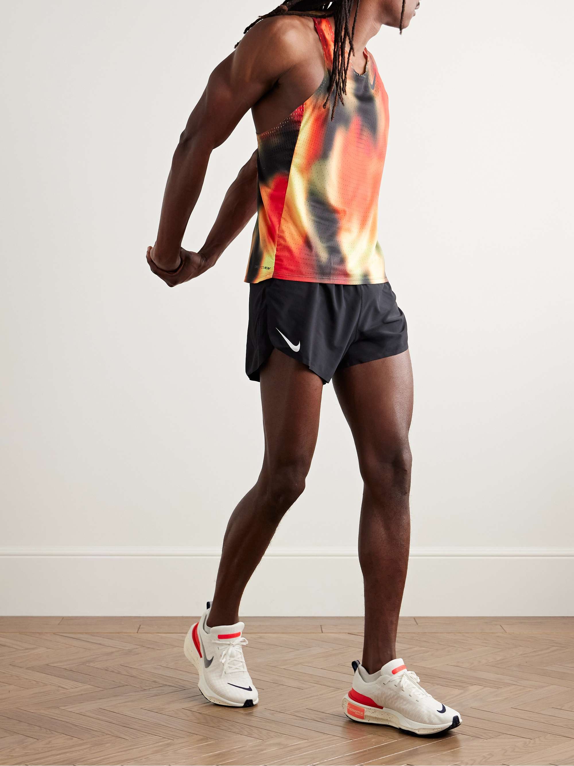 NIKE RUNNING Aeroswift Elite Entry Slim-Fit Printed Dri-FIT