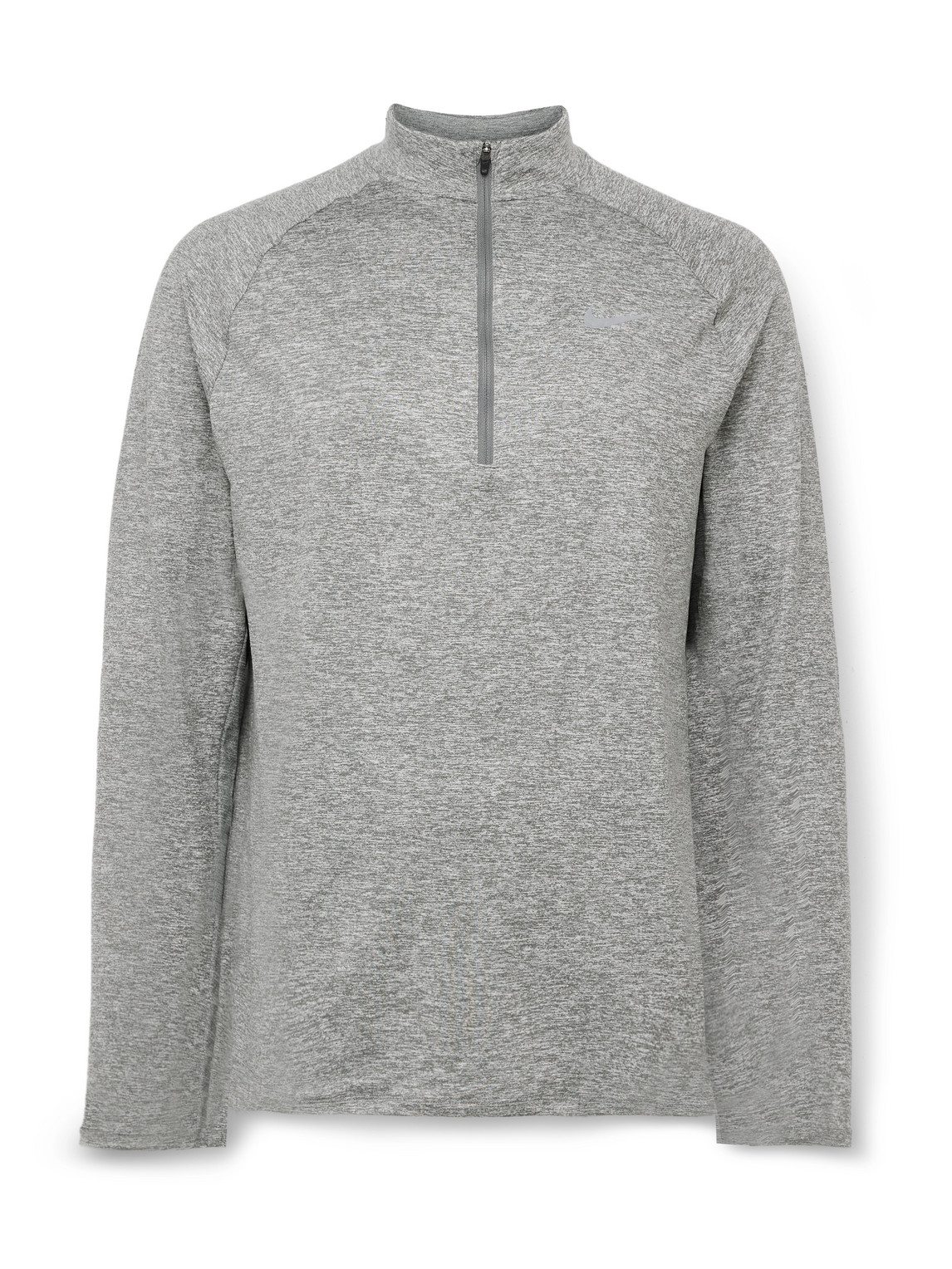 Stride Mesh-Panelled Logo-Print Dri-FIT Half-Zip Top