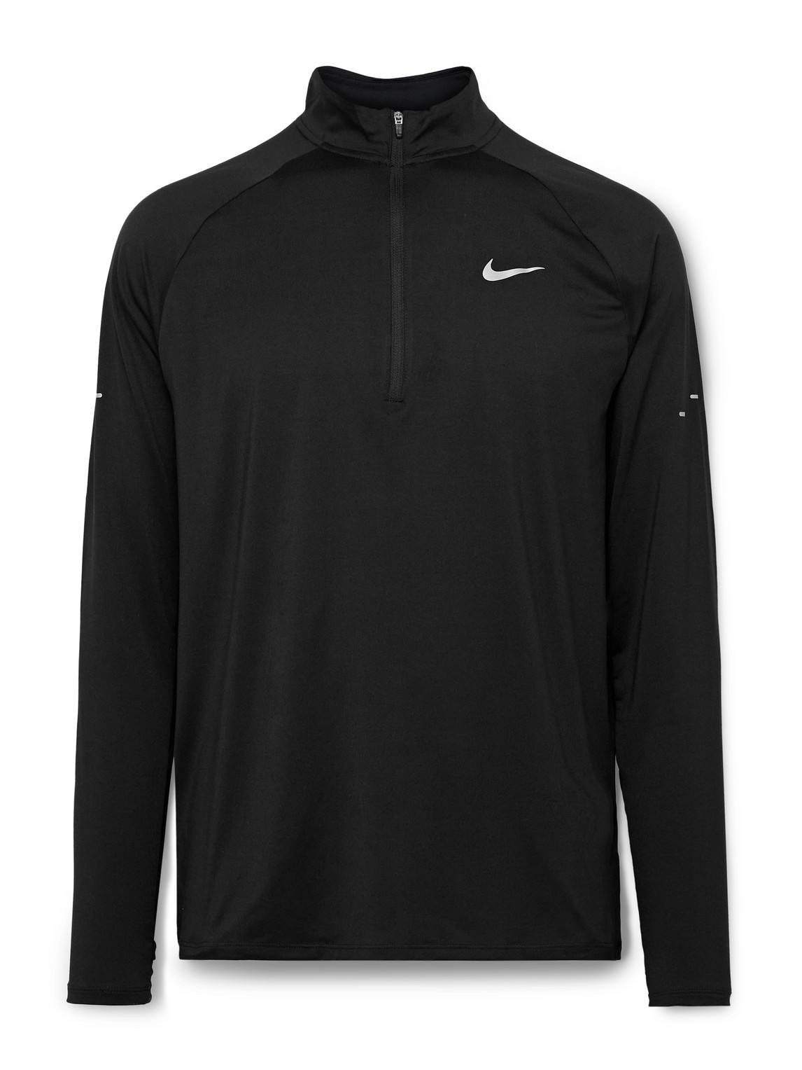 Stride Mesh-Panelled Logo-Print Dri-FIT Half-Zip Top