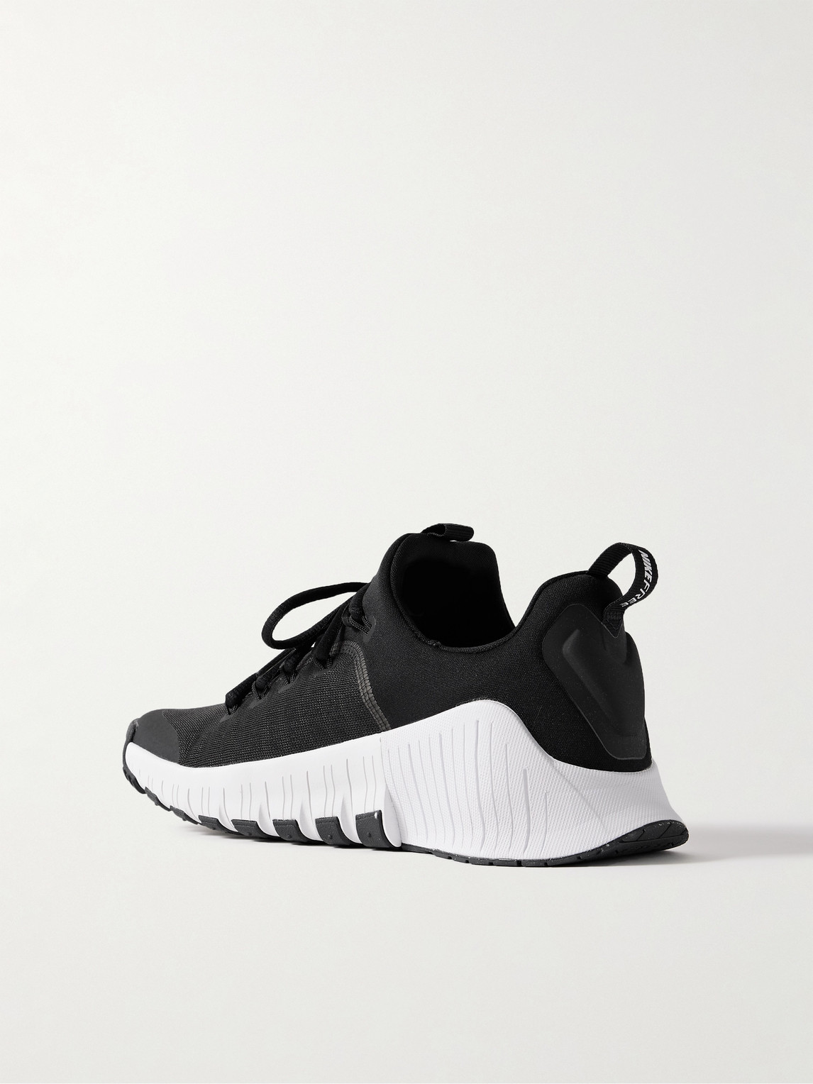 Nike Free Metcon 6 Rubber-trimmed Mesh Sneakers In Black