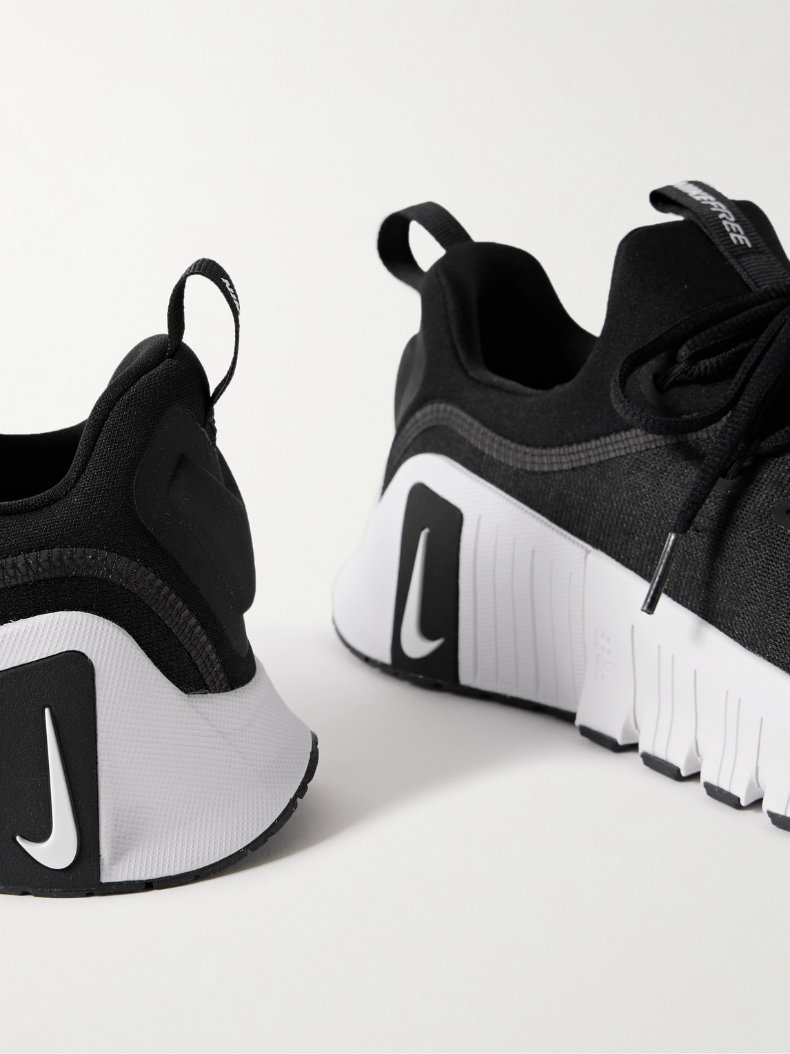 Nike Free Metcon 6 Rubber-trimmed Mesh Sneakers In Black