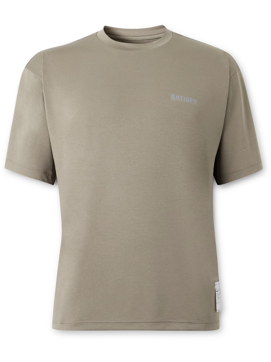 Satisfy Logo-print Auralite™ T-shirt In Brown