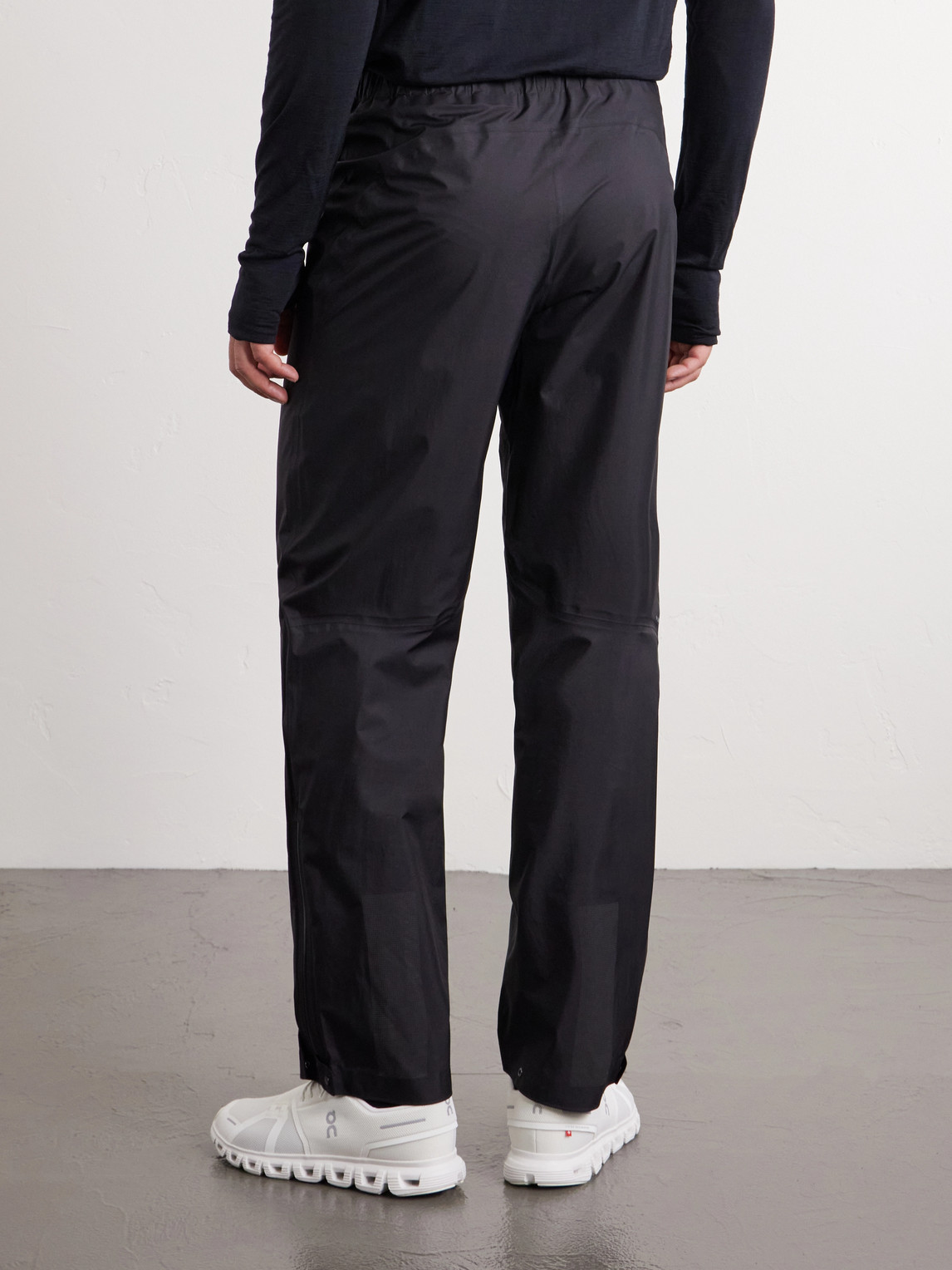 Straight-Leg Pertex® 3L Rain Logo-Appliquéd Recycled-Ripstop Trousers