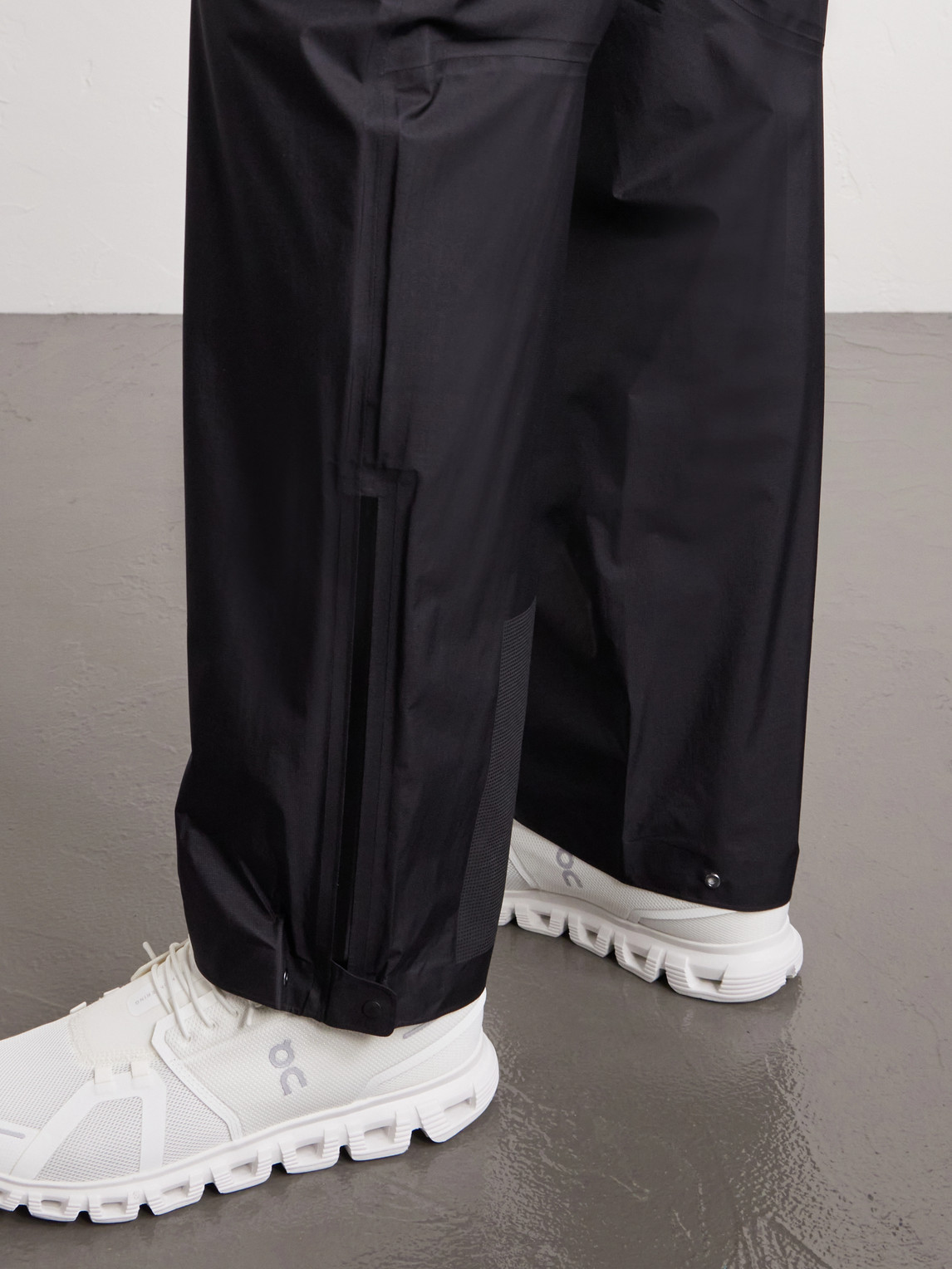 Straight-Leg Pertex® 3L Rain Logo-Appliquéd Recycled-Ripstop Trousers