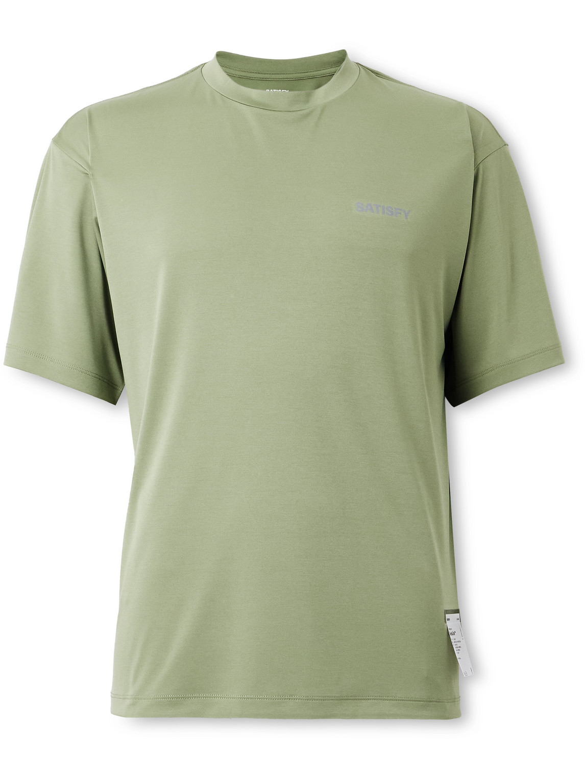 Satisfy Logo-print Auralite™ T-shirt In Green