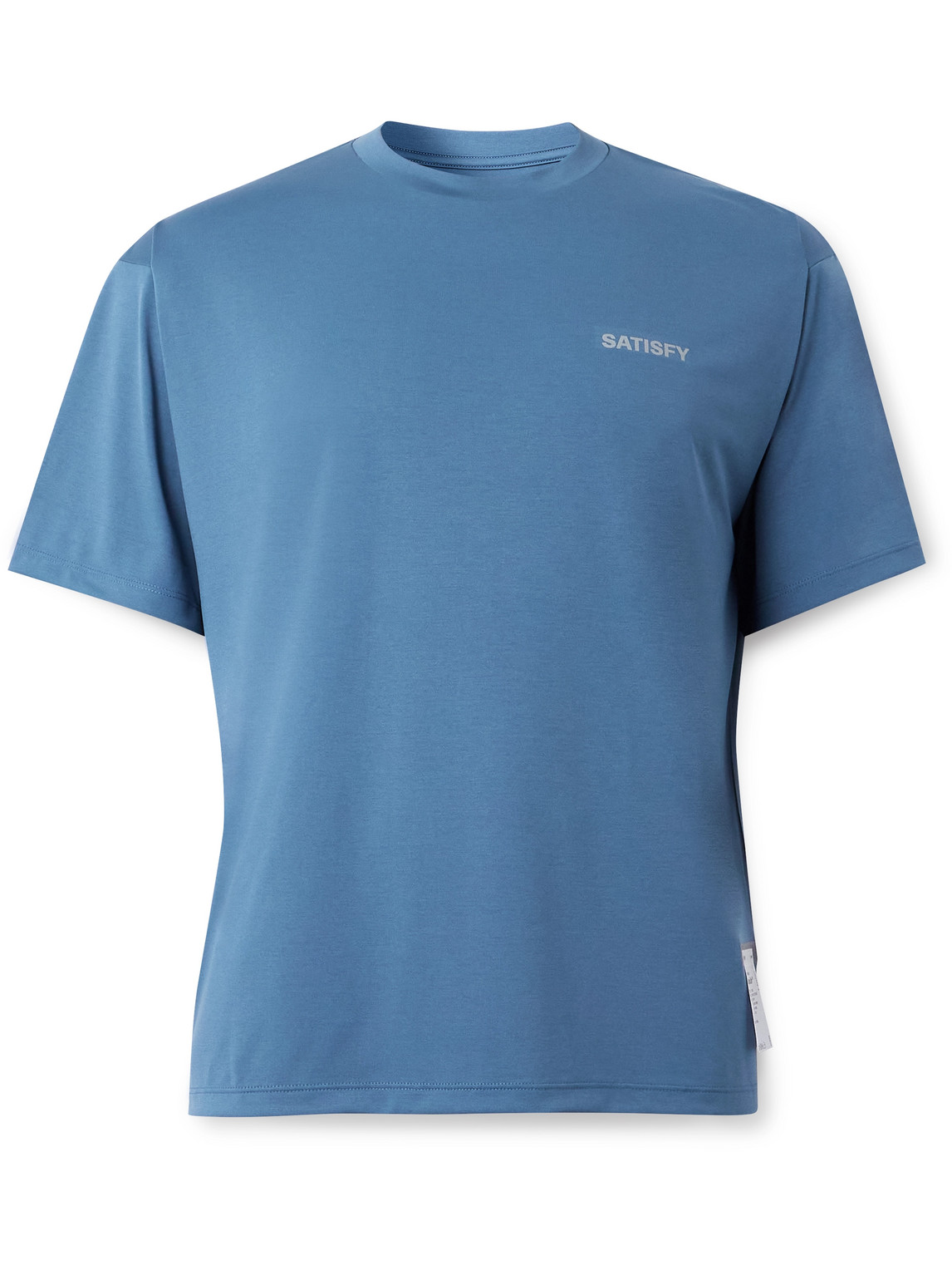 Satisfy Logo-print Auralite™ T-shirt In Blue