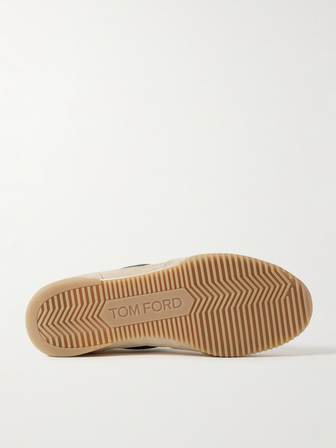 Tom Ford Terence Leather And Suede Sneakers In Neutrals