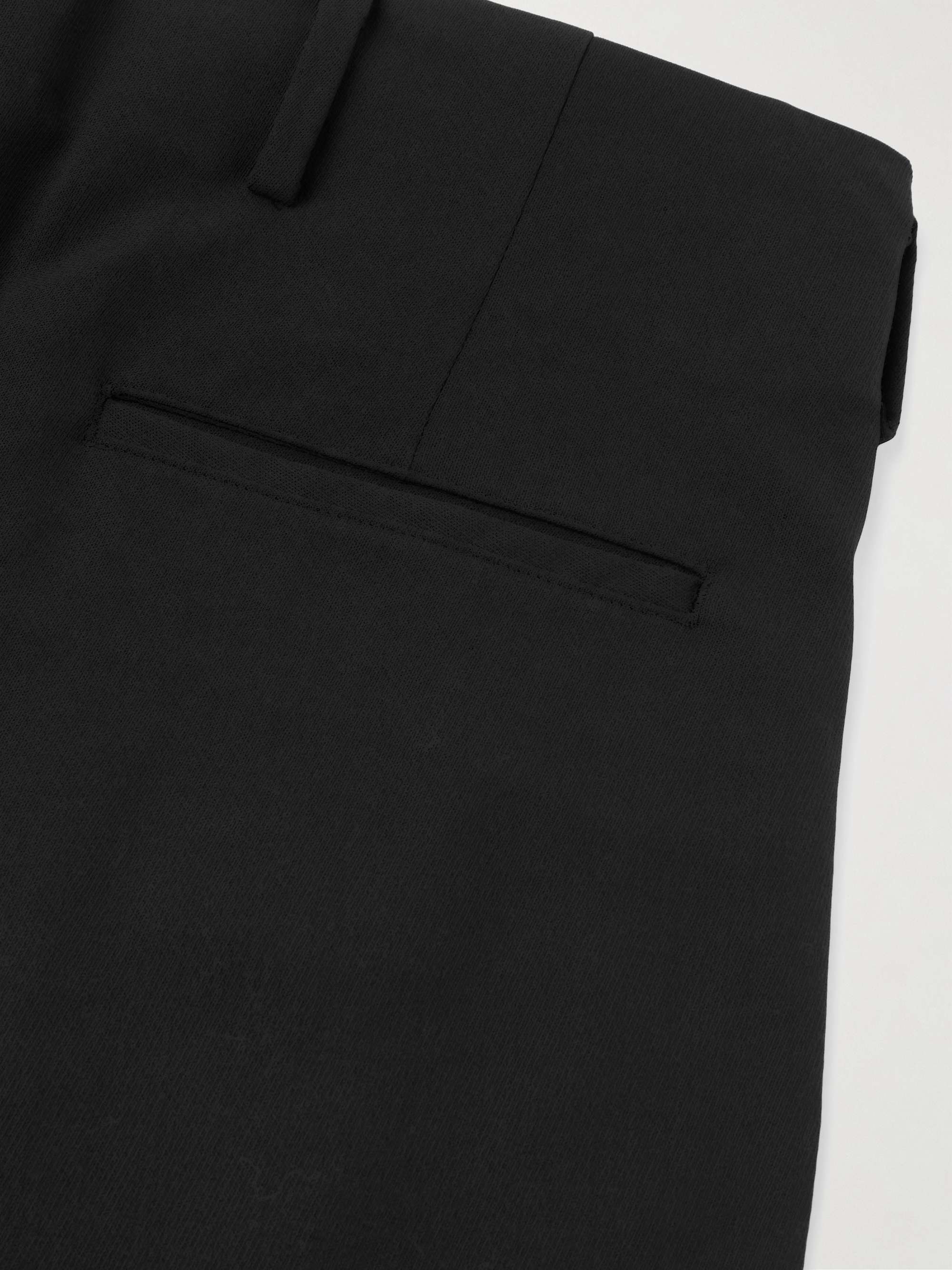 A.PRESSE Straight-Leg Pleated Wool-Gabardine Trousers for A.PRESSE Straight-Leg Pleated Wool-Gabardine Trousers for