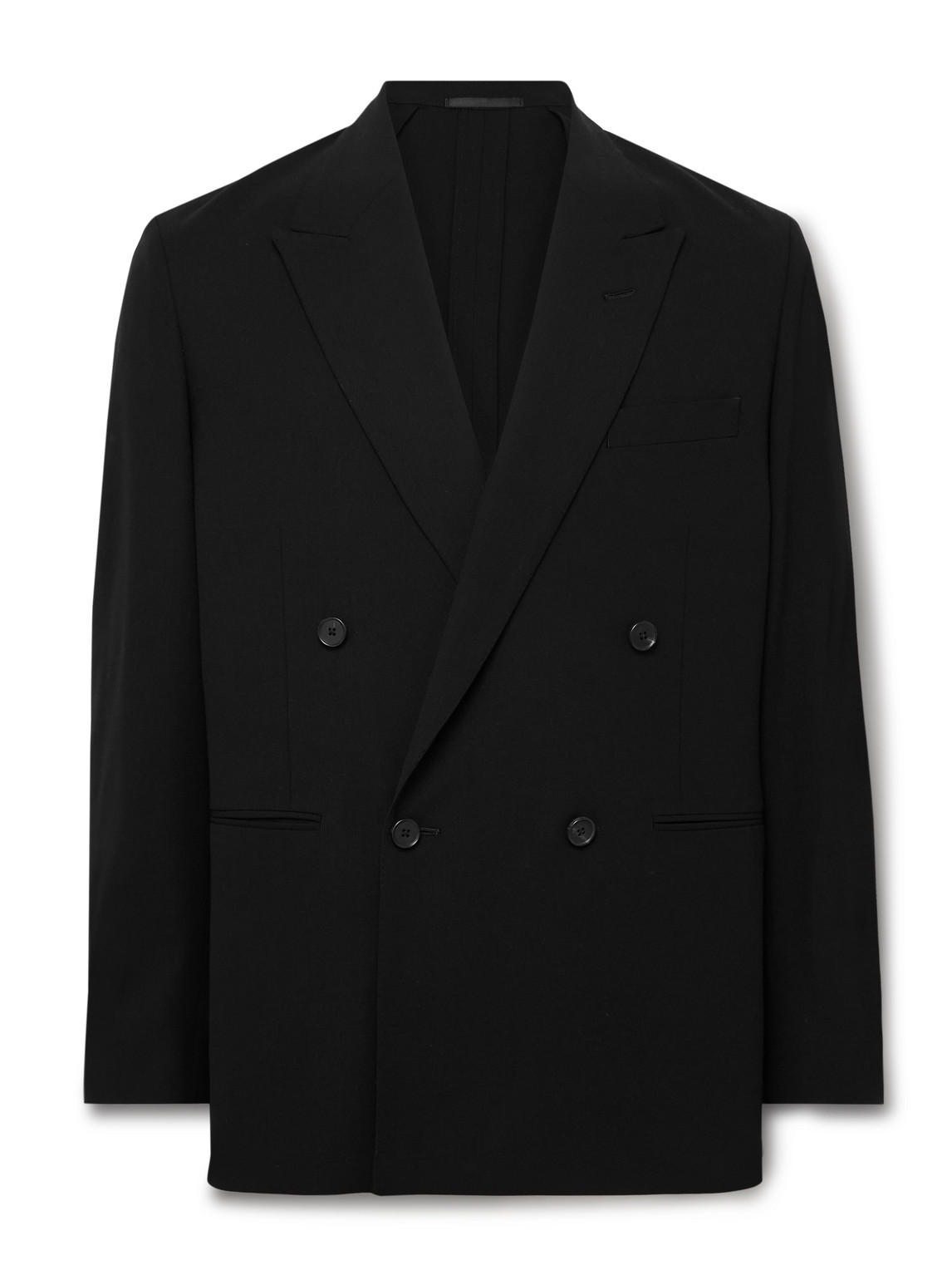 Double-Breasted Wool-Twill Blazer