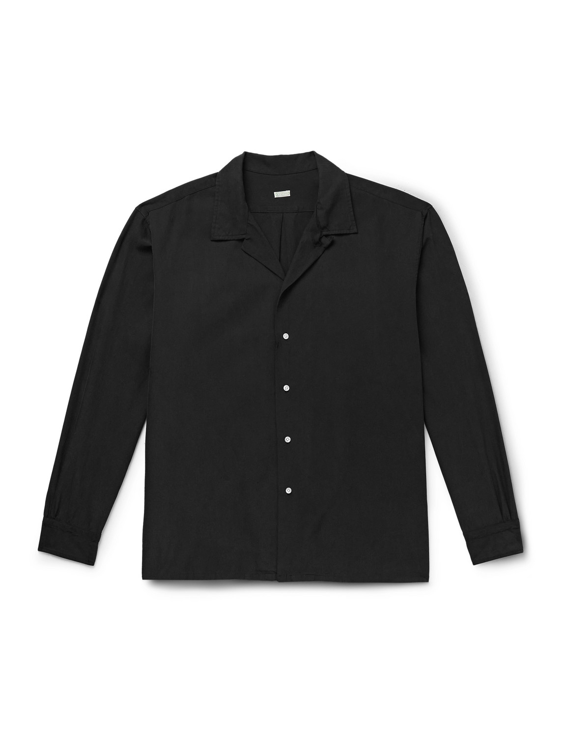 A.presse Convertible-collar Silk And Cotton-blend Shirt