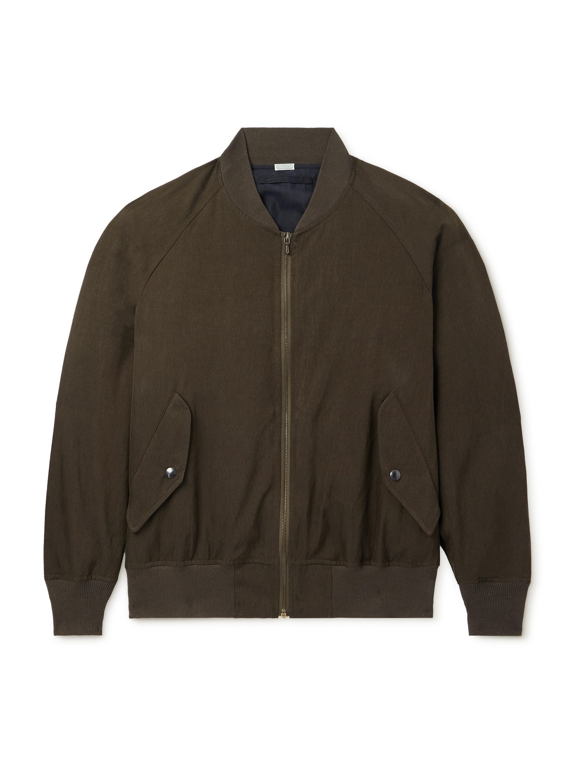 Silk and Cotton-Blend Bomber Jacket