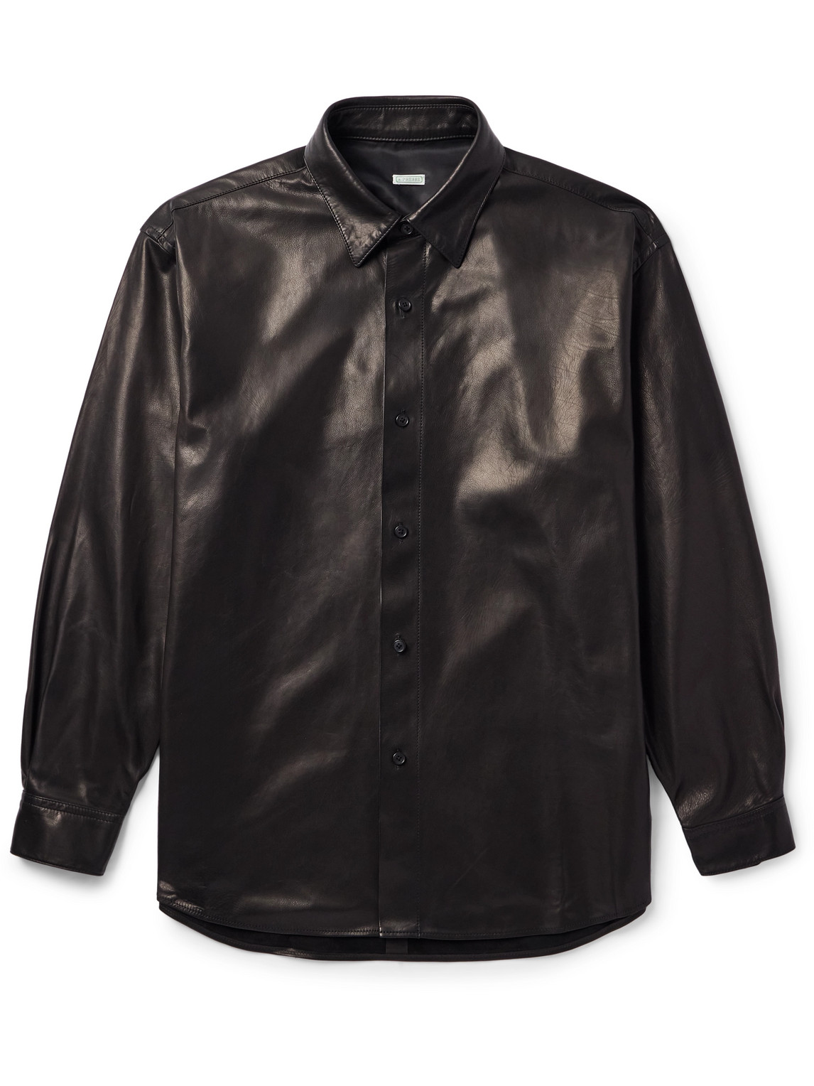 Leather Shirt Jacket