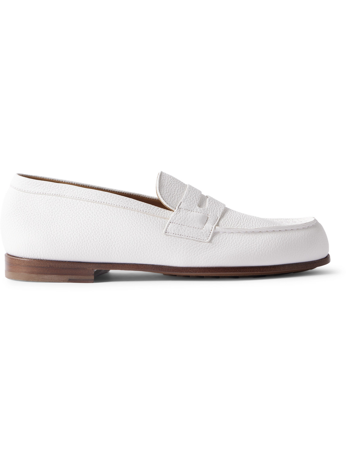 Jm Weston Le Moc Full-grain Leather Penny Loafers