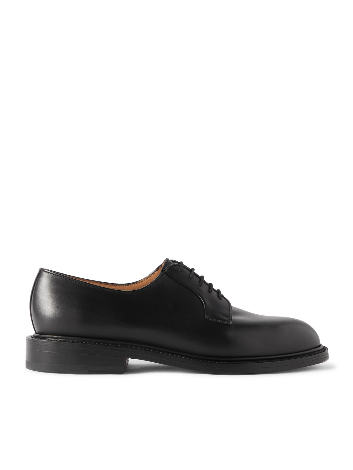 Jm Weston Leather Derby Shoes In Black