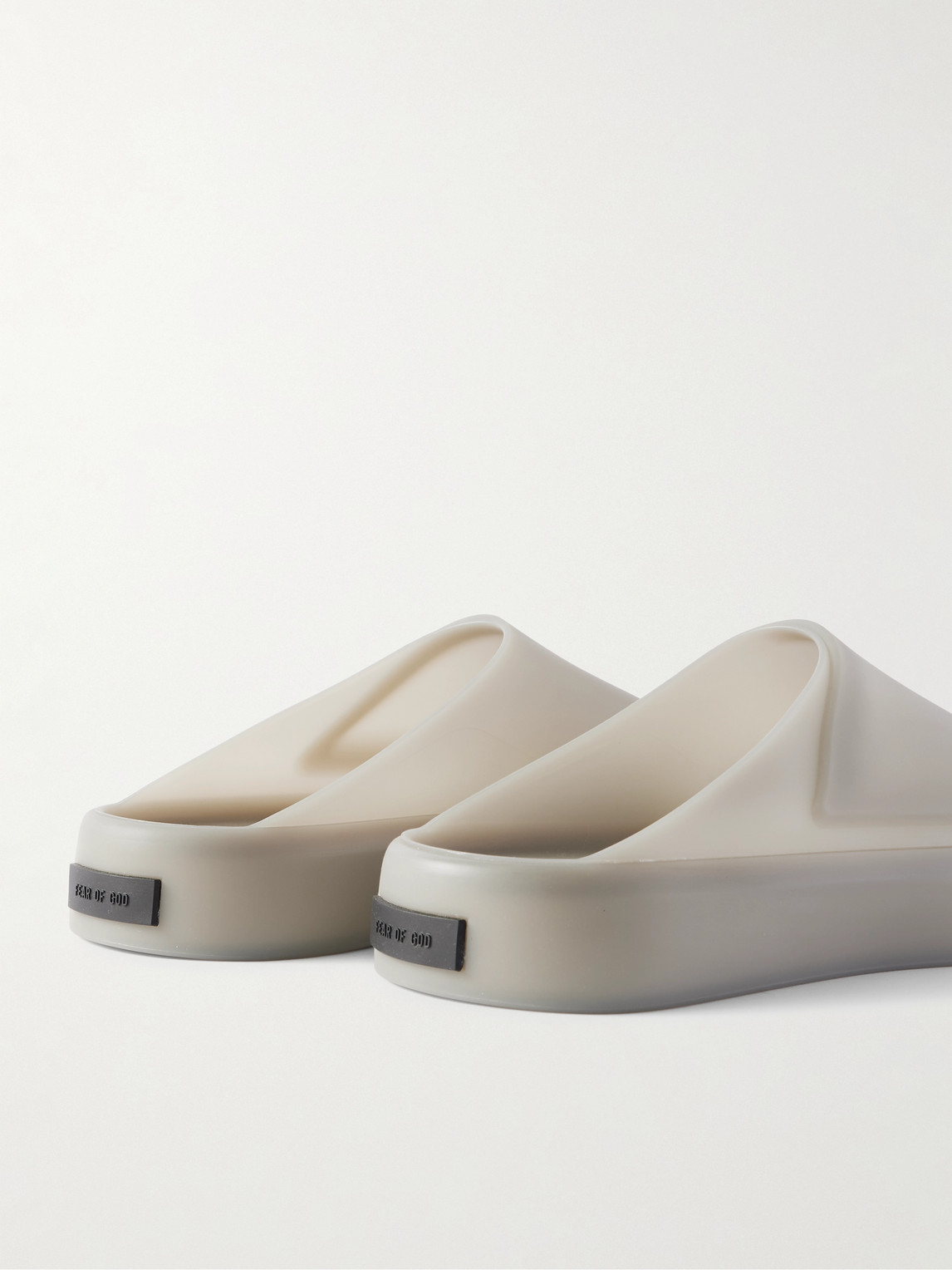 Fear Of God Rubber Slides In Gray