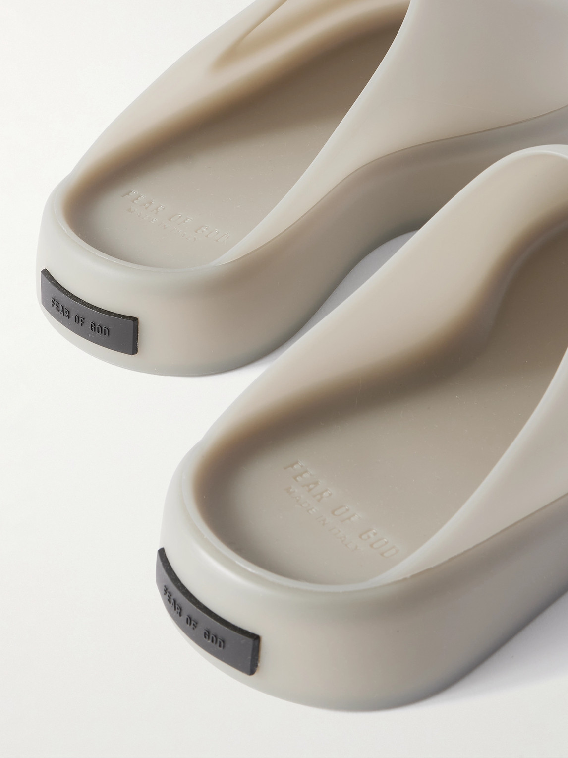 Fear Of God Rubber Slides In Gray