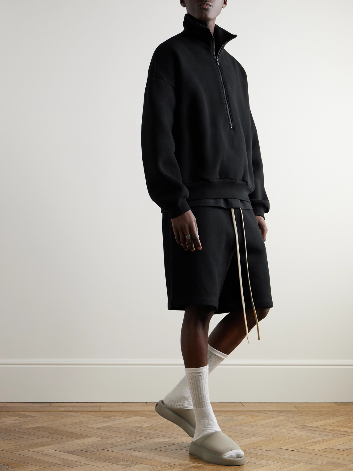 Fear Of God Wool Track Jacket In Blue