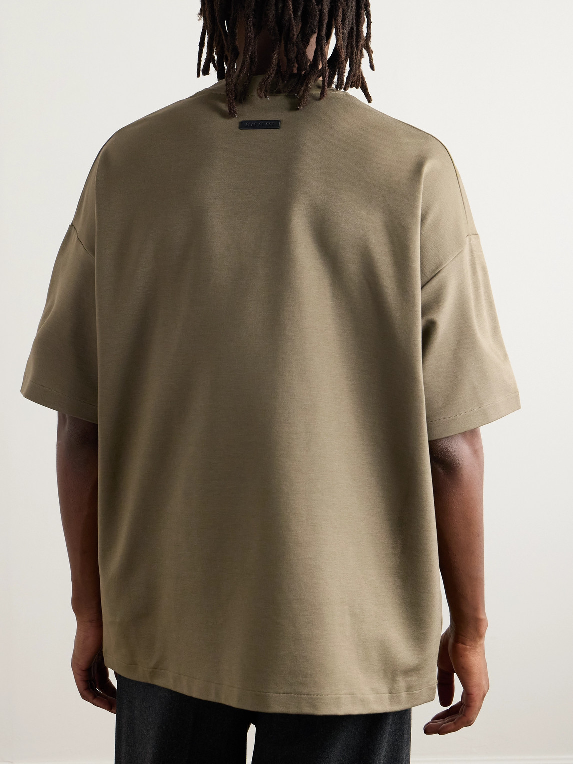 FEAR OF GOD LOGO-APPLIQUÉD STRETCH-JERSEY T-SHIRT 