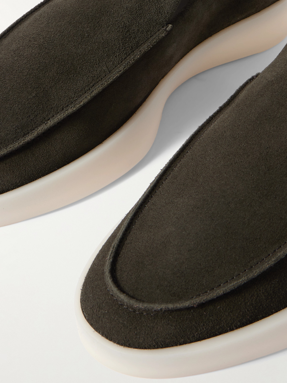 Shop Fear Of God Suede Loafers In Brown