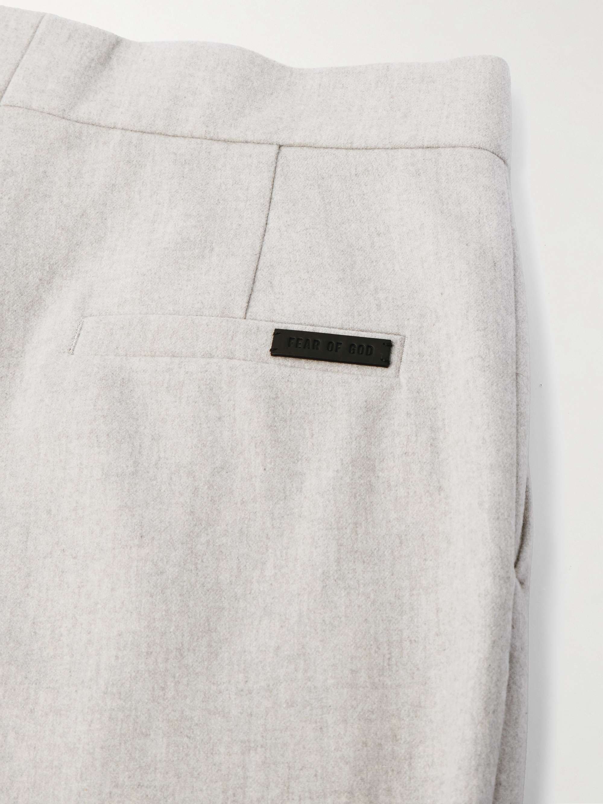 FEAR OF GOD Wide-Leg Pleated Virgin Wool-Blend Flannel