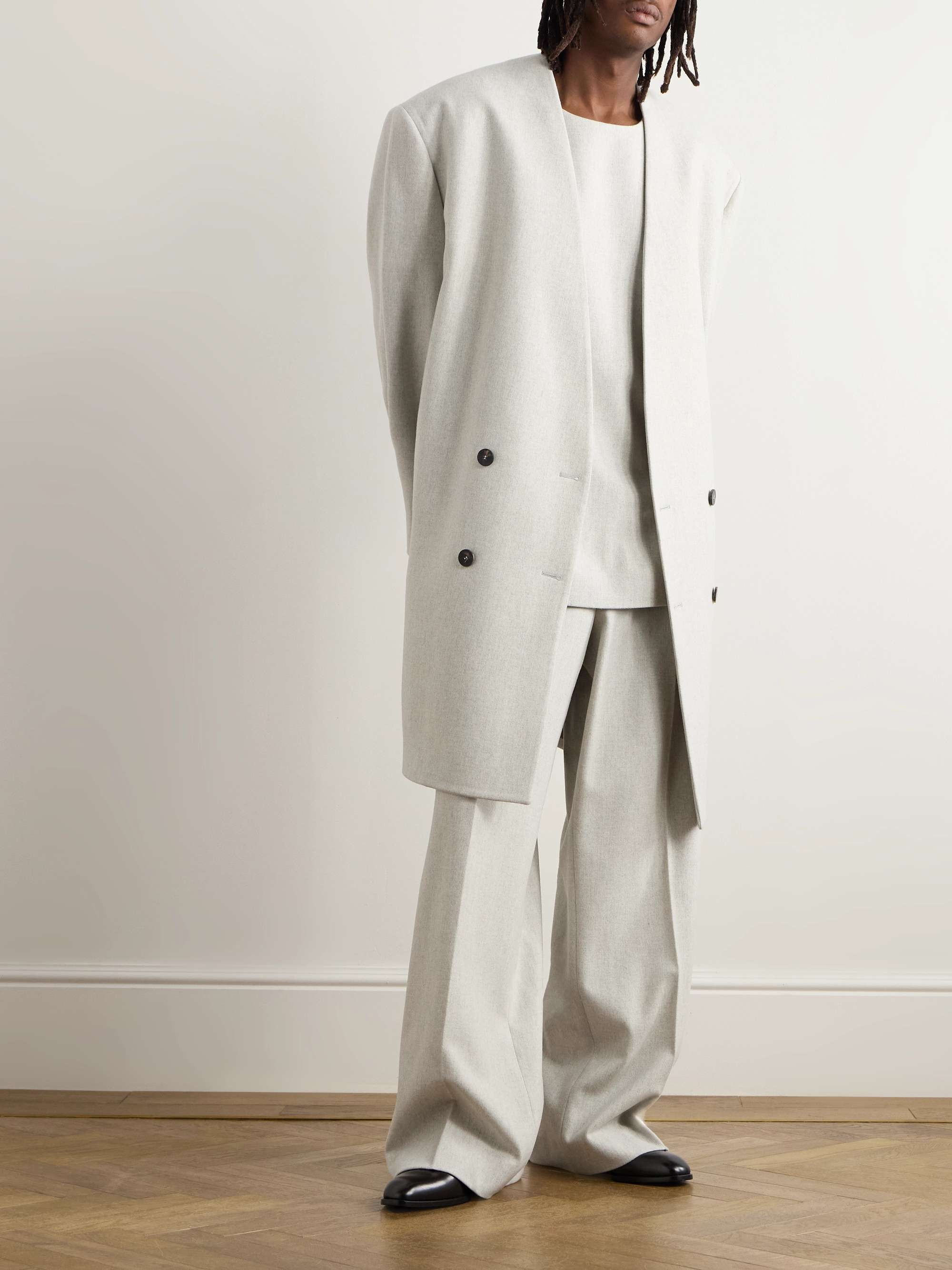 Norse Projects Ezra Wool Flannel Trousers | Liberty