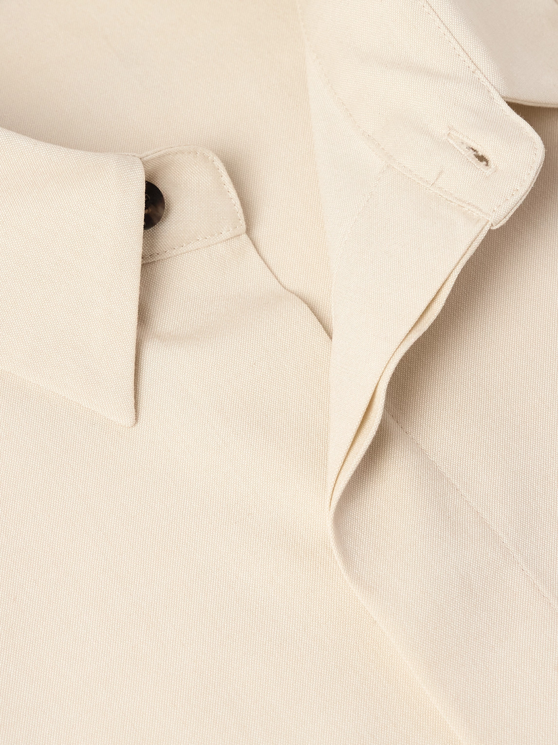 Shop Fear Of God Oversized Stretch-cotton And Wool-blend Oxford Shirt In Neutrals
