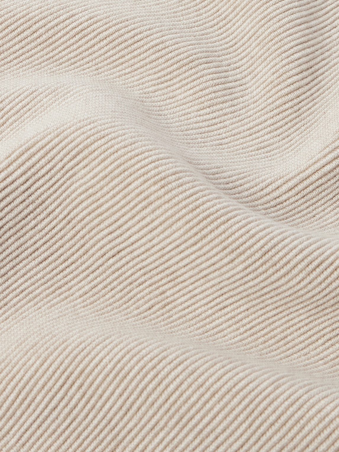 FEAR OF GOD LOGO-APPLIQUÉD RIBBED VIRGIN WOOL SWEATER