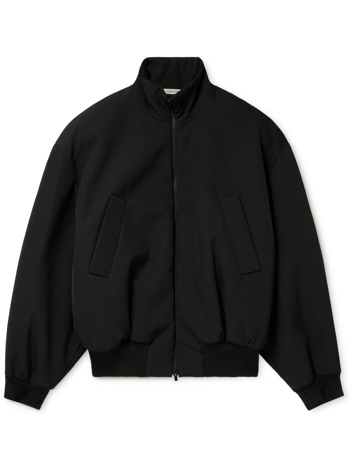Oversized Padded Wool and Cotton-Blend Twill Bomber Jacket