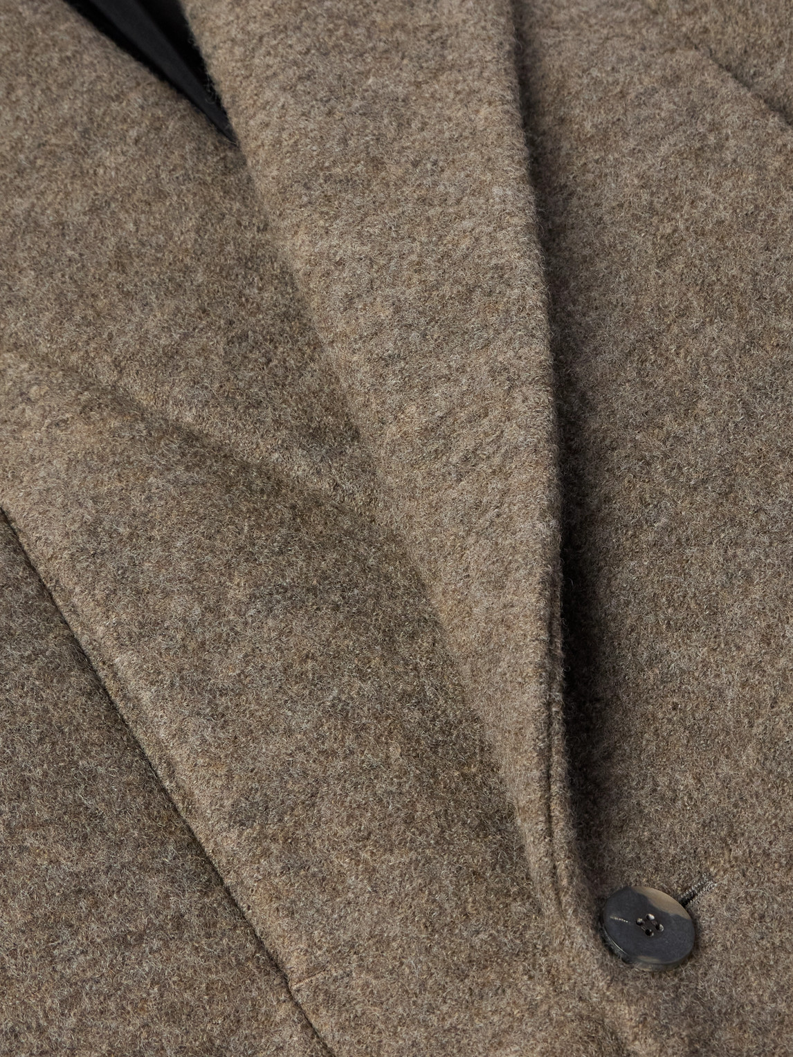 FEAR OF GOD OVERSIZED DOUBLE-BREASTED BOILED VIRGIN WOOL COAT