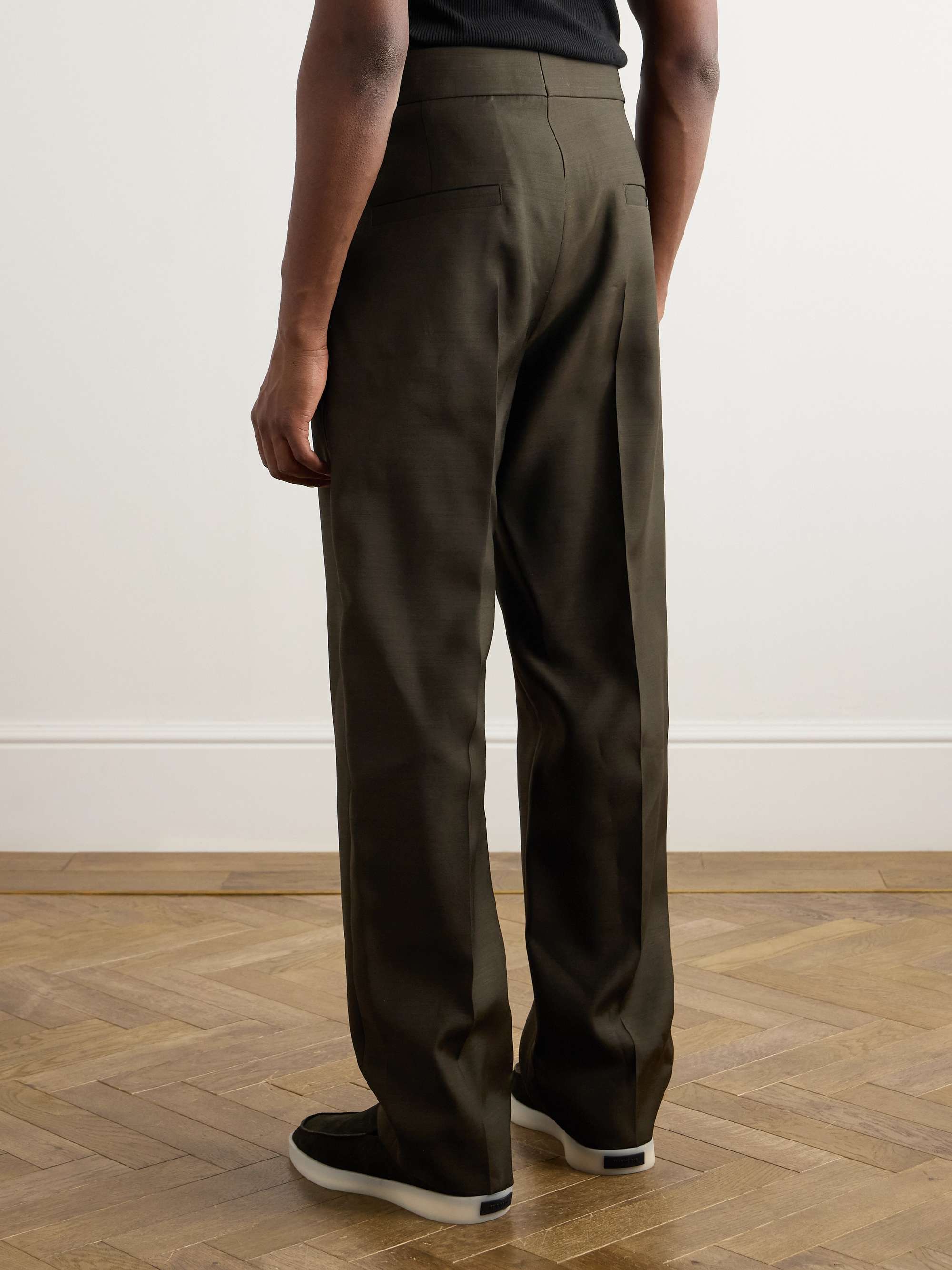 FEAR OF GOD 8th Straight-Leg Pleated Virgin Wool and Silk FEAR OF GOD 8th Straight-Leg Pleated Virgin Wool and Silk