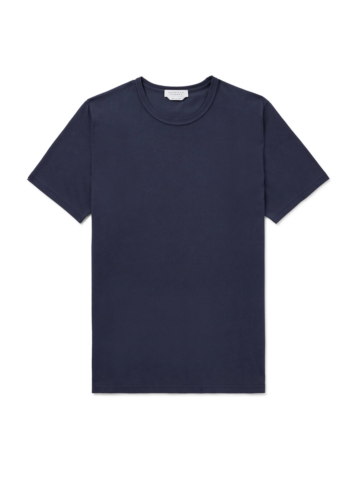 Gabriela Hearst Bandeira Cotton-jersey T-shirt In Blue