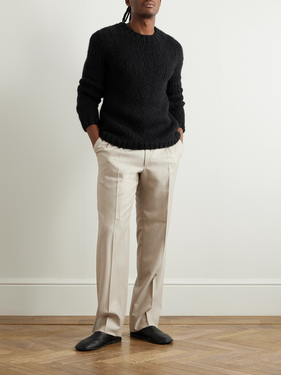 Gabriela Hearst Lawrence Cashmere Sweater In Black