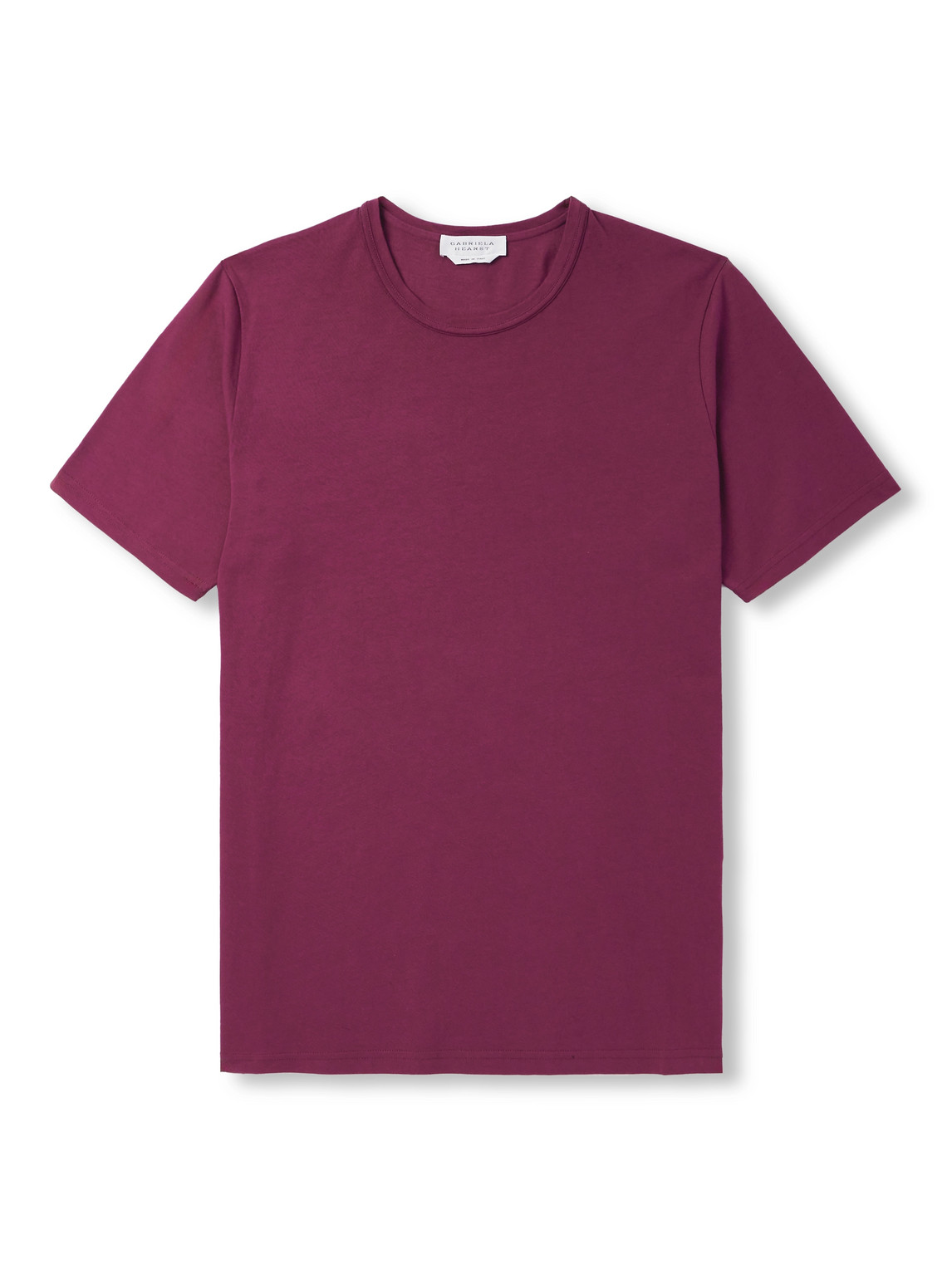 Gabriela Hearst Bandeira Cotton-jersey T-shirt In Purple