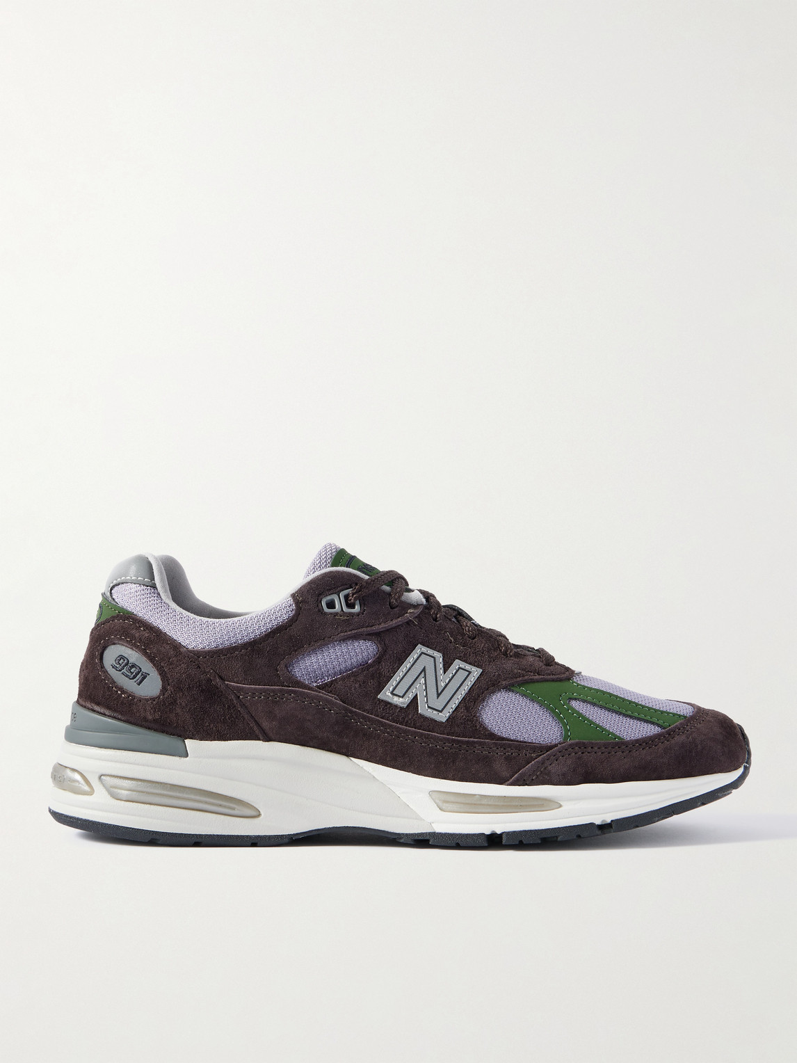 991v2 Suede, Leather and Mesh Sneakers