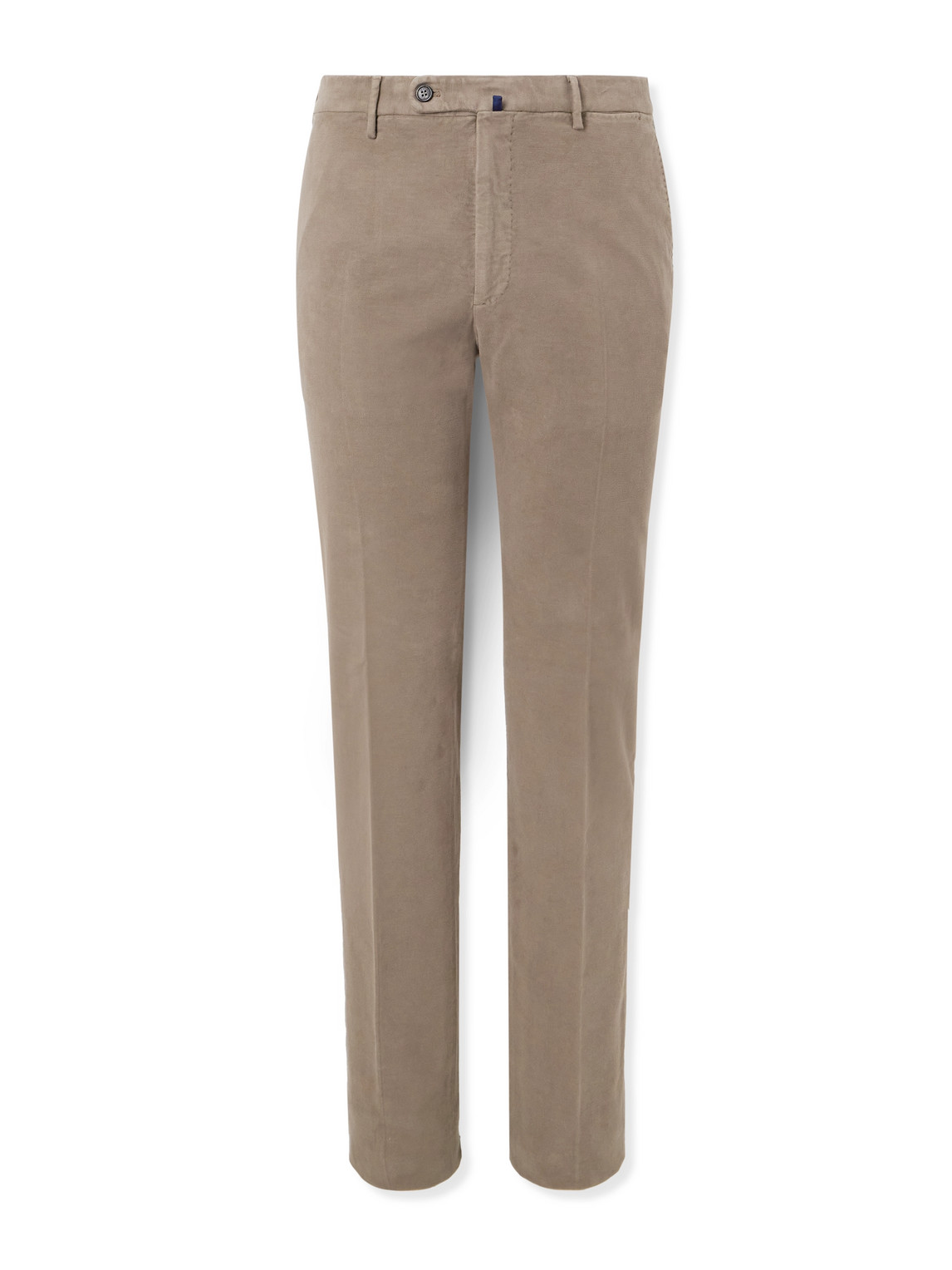 Incotex Venezia 1951 Straight-leg Cotton-blend Moleskin Trousers In Neutrals