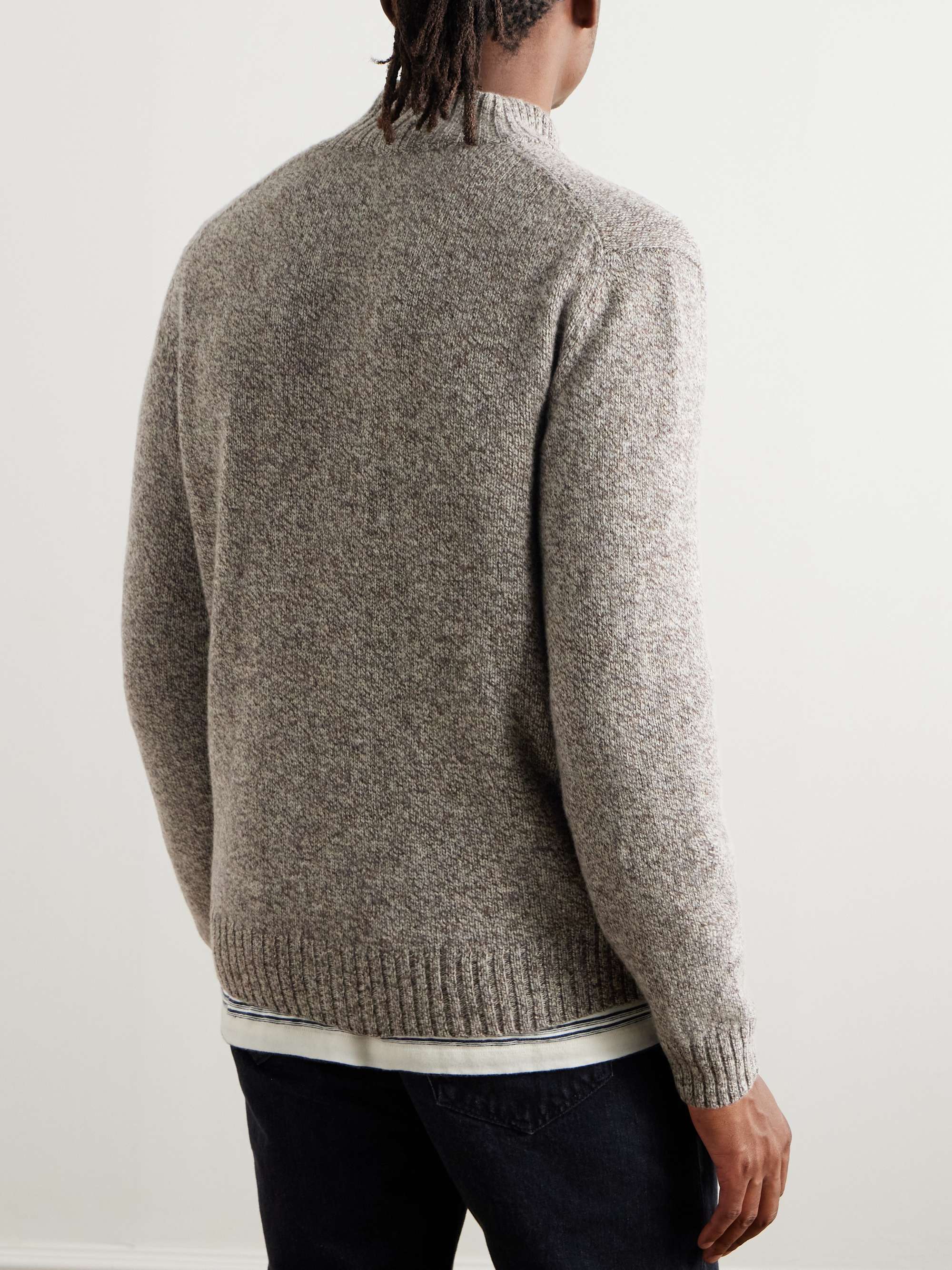 Gray Zanone Wool Cardigan | INCOTEX | MR PORTER