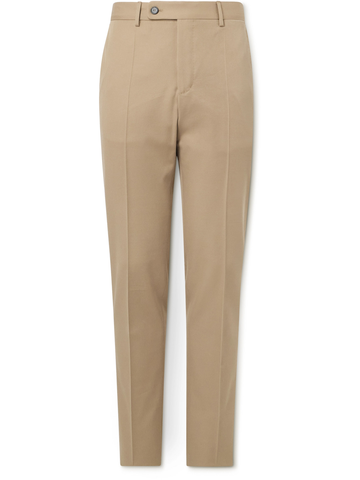Incotex Venezia 1951 Tapered Cotton And Virgin Wool-blend Twill Trousers In Neutrals